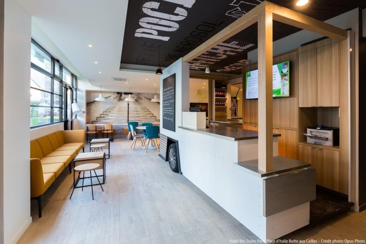 Vista Lobby ibis Styles Paris Place d'Italie Butte aux Cailles Hotel