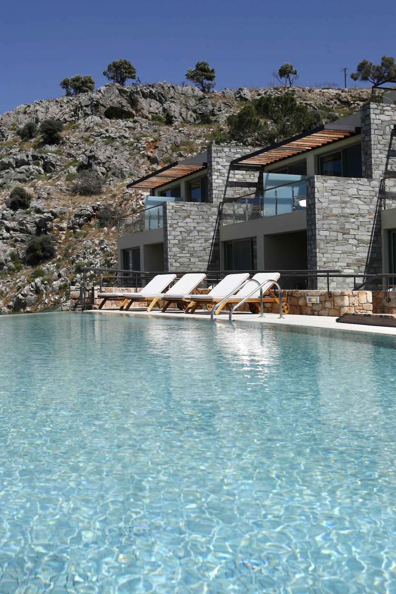 Vista Piscina Lindos Blu Luxury Hotel & Suites - Adults Only