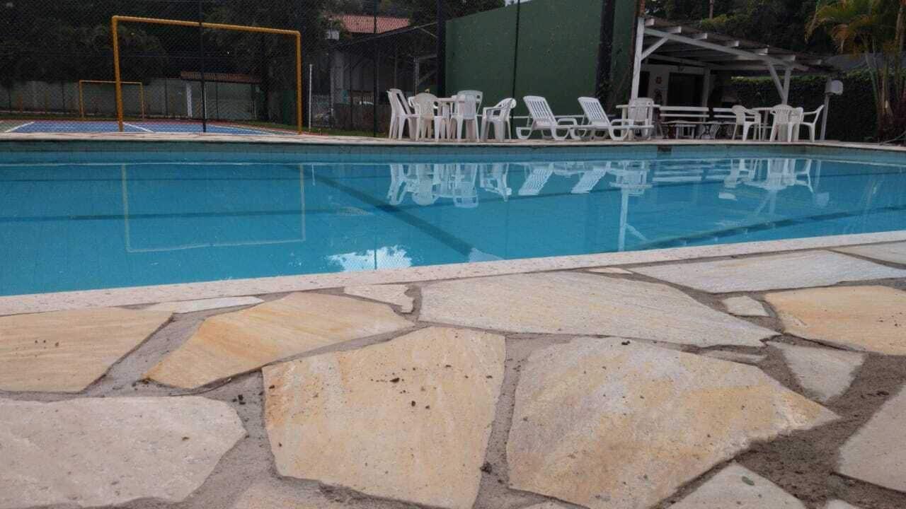 Vista da piscina Pousada Sítio Sossego