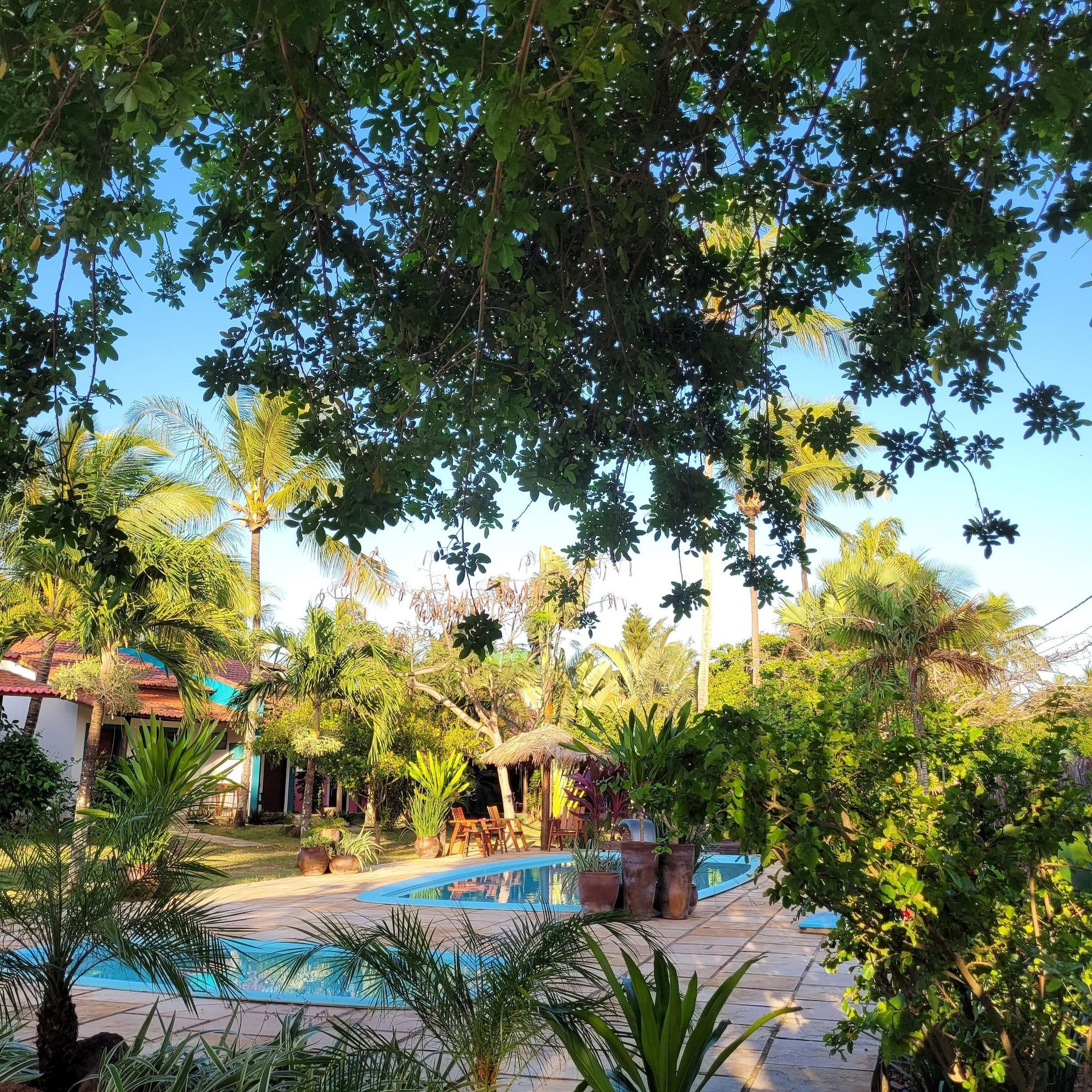 Vista Piscina Pousada Vida do Mar