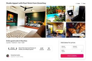 Alquiler Vacacional - Mapou Studio Apartment with Pool 15min from Grand Bay