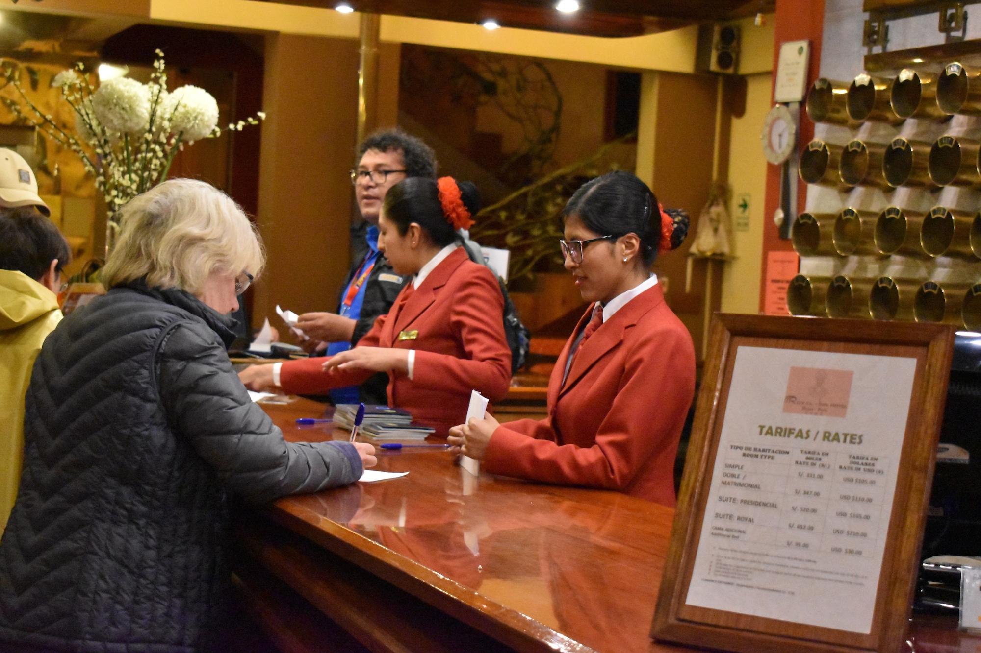 Vista Lobby Royal Inn Hotel Puno