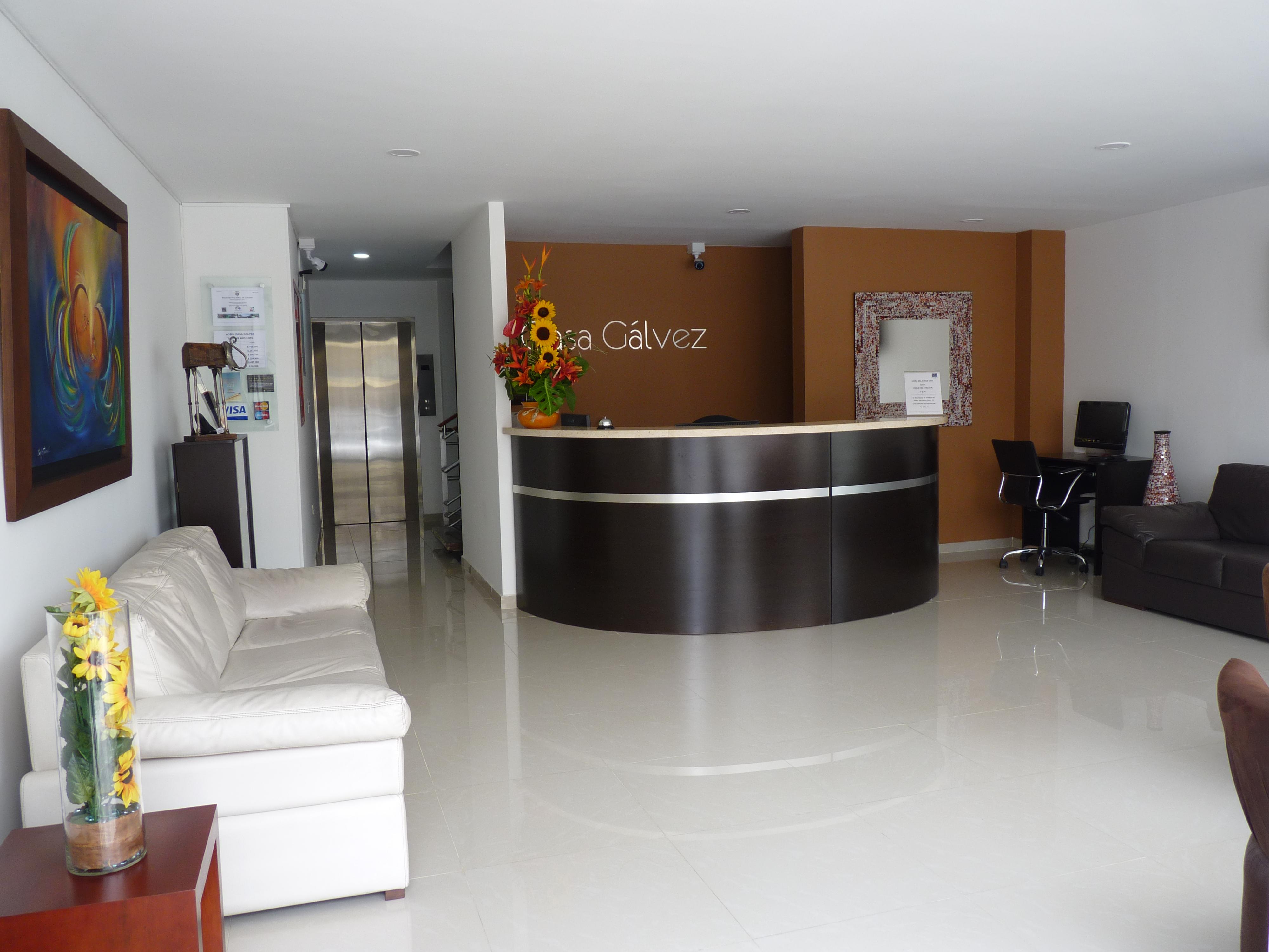 Lobby view Hotel Casa Galvez