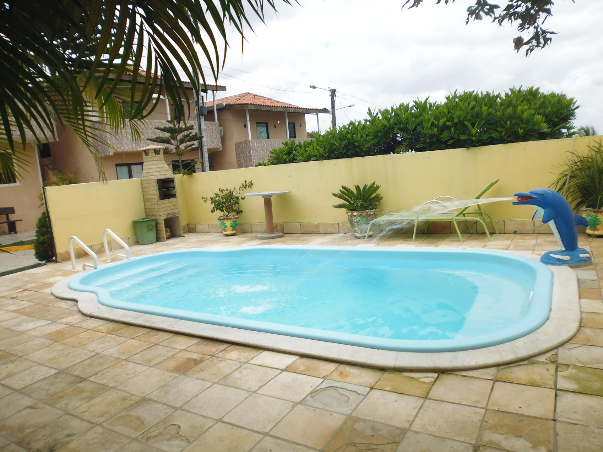 Vista Piscina Pousada Encontro das Flores