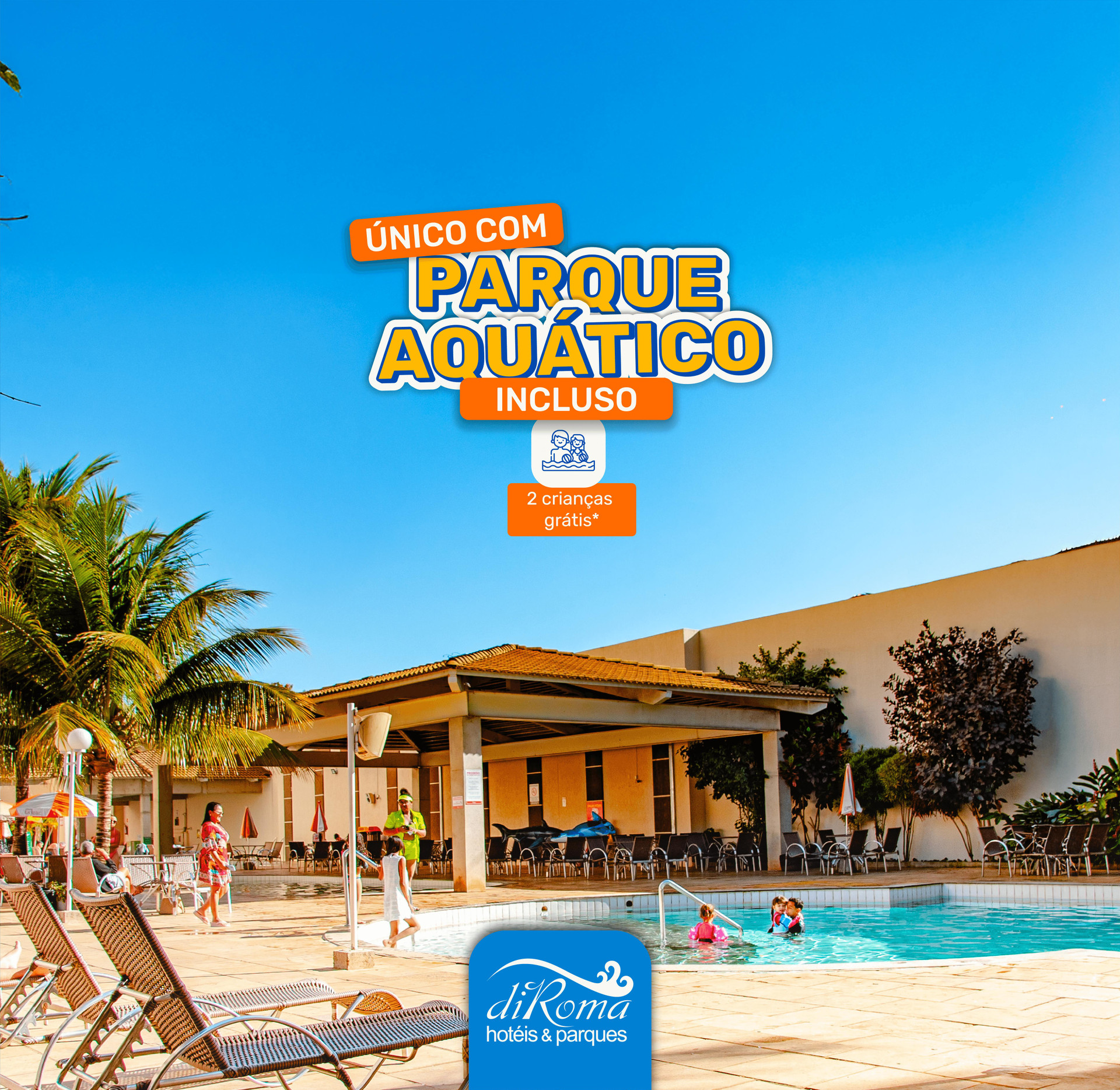 Vista Exterior DiRoma Exclusive - Direto com o Grupo DiRoma - acesso ao Acqua Park com café da manhã