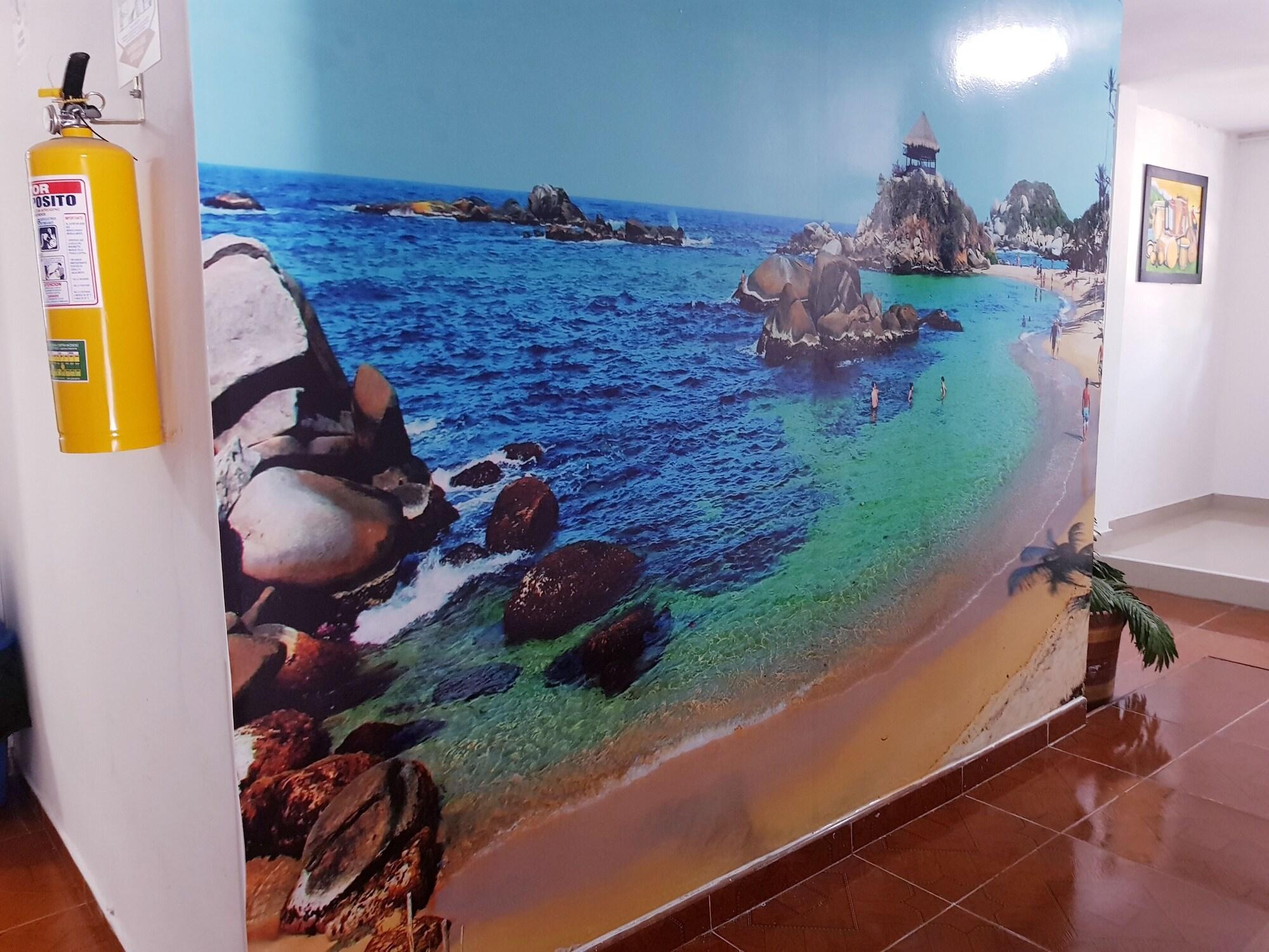 Vista Lobby Hotel Media Luna santa marta