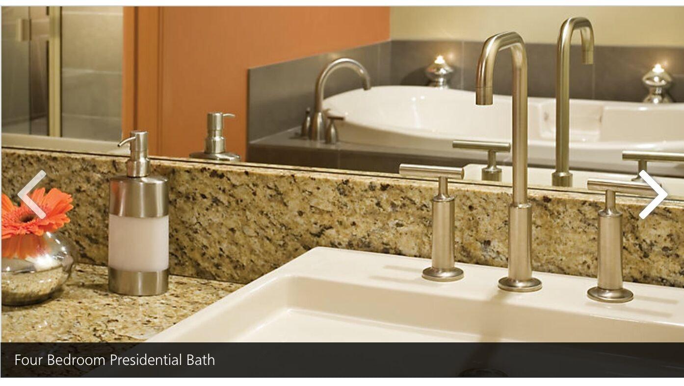 Baño Presidential Suite 4 bedroom