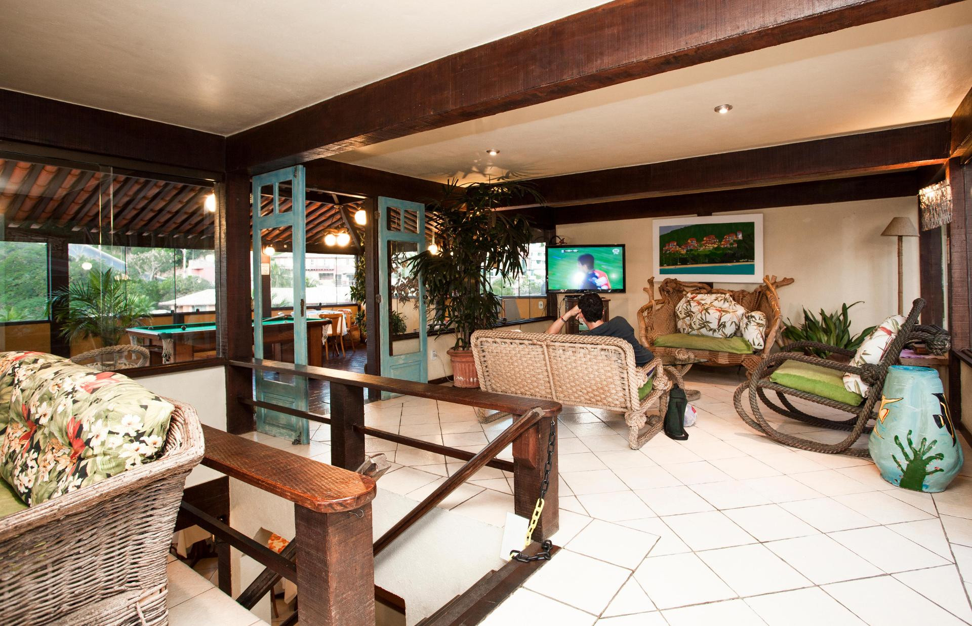 Vista Lobby La Boheme Hotel e Apart Hotel
