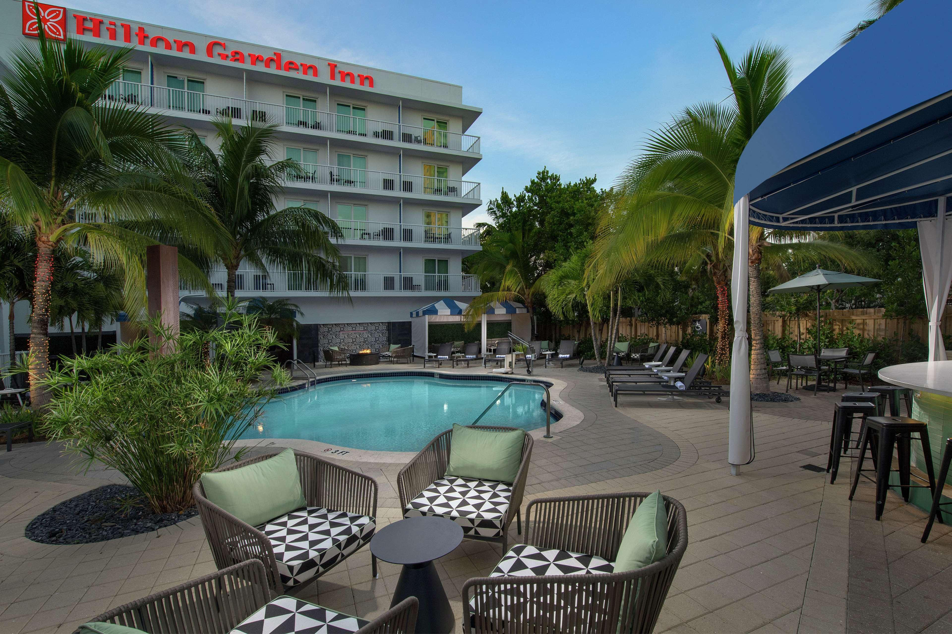 Vista Piscina Hilton Garden Inn Miami Brickell South