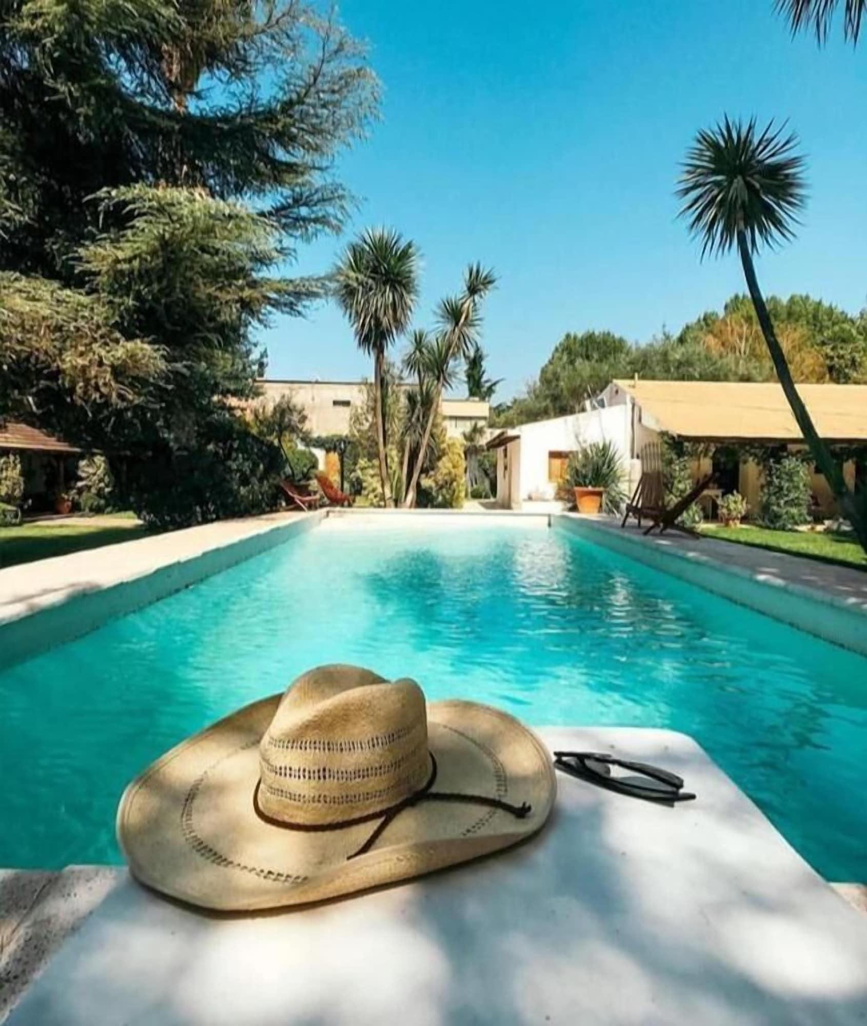 Vista Piscina Casa de Coria