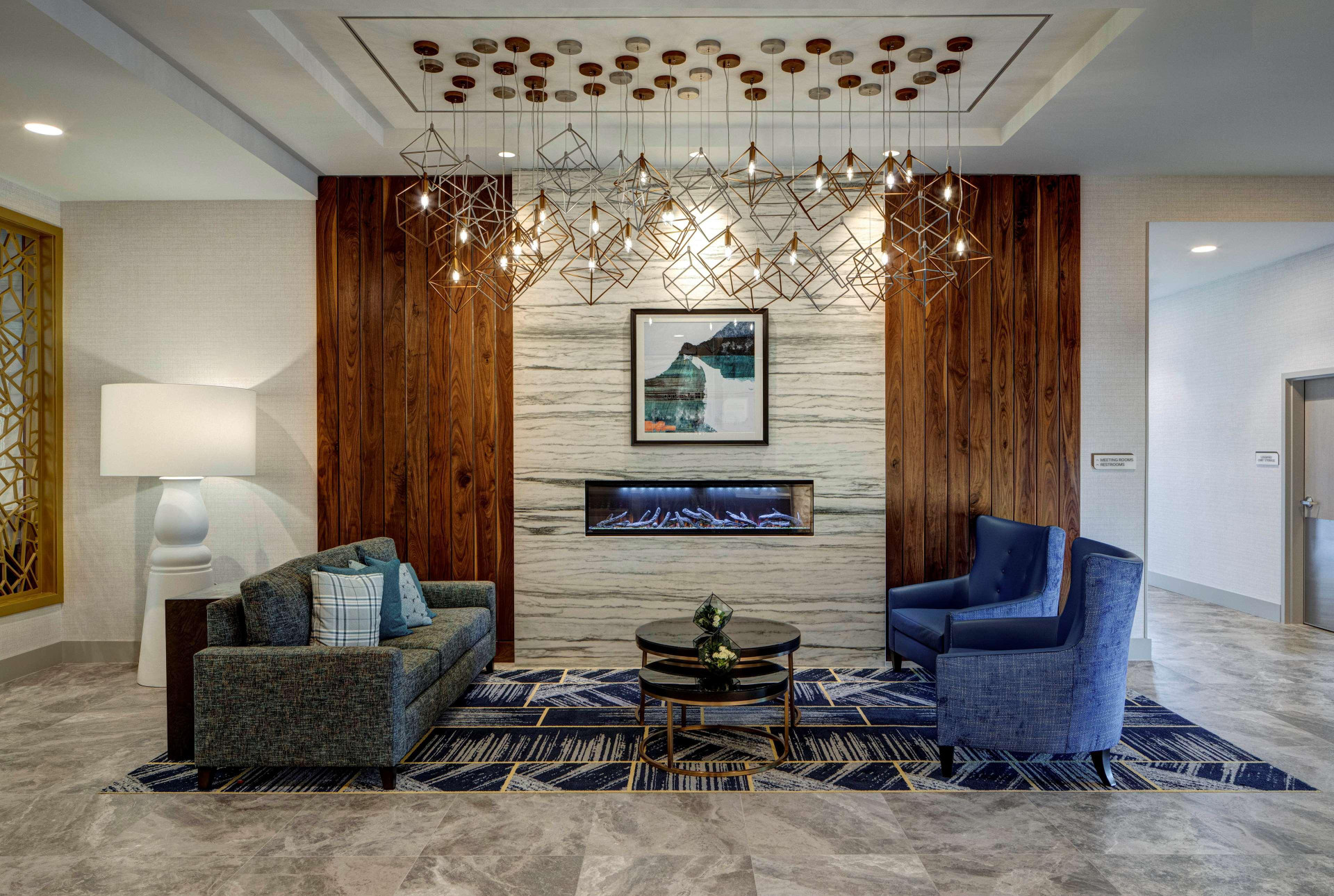Vista do lobby Hilton Garden Inn Wilsonville Portland