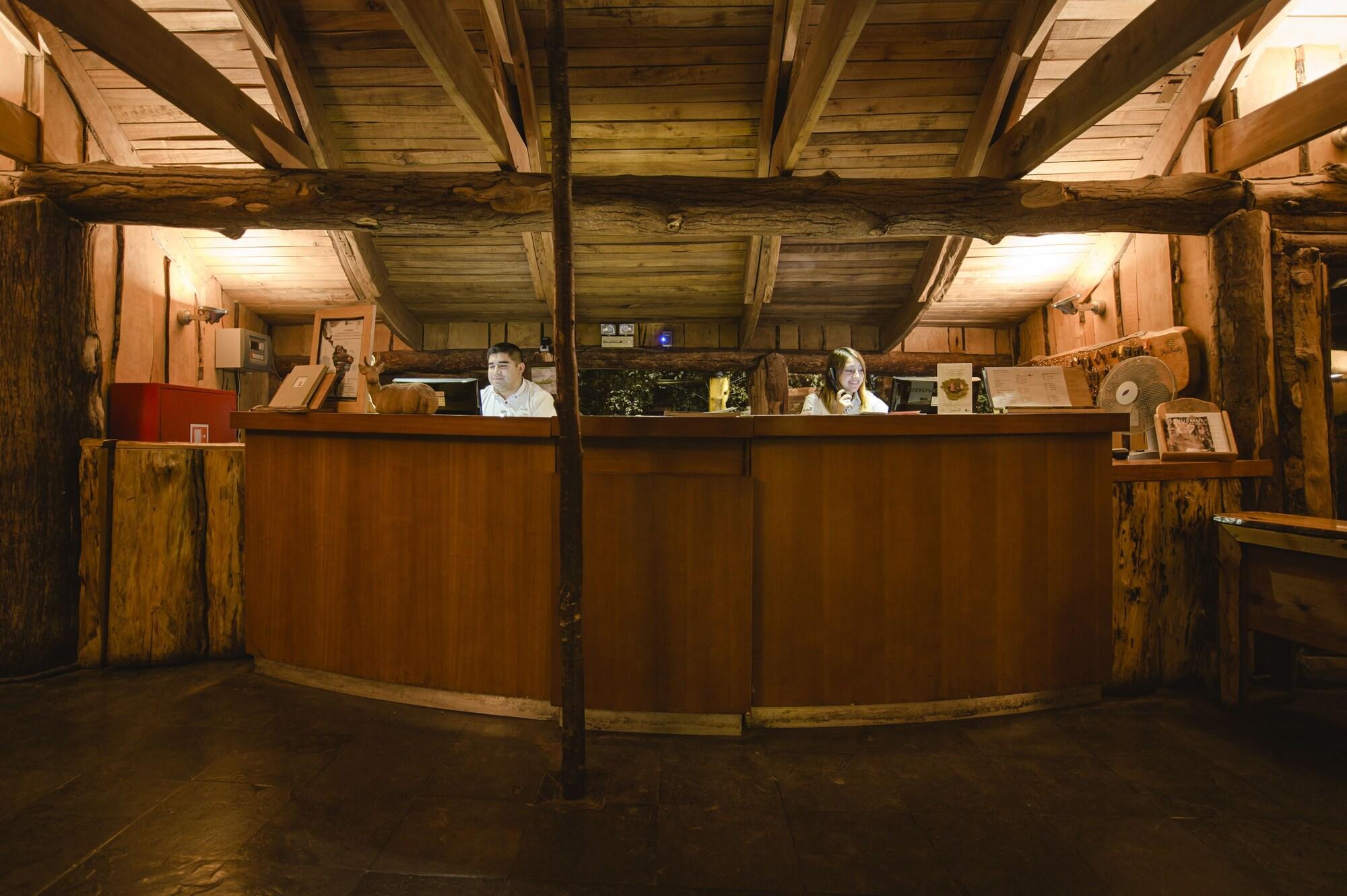 Vista Lobby Huilo Huilo Montaña Magica