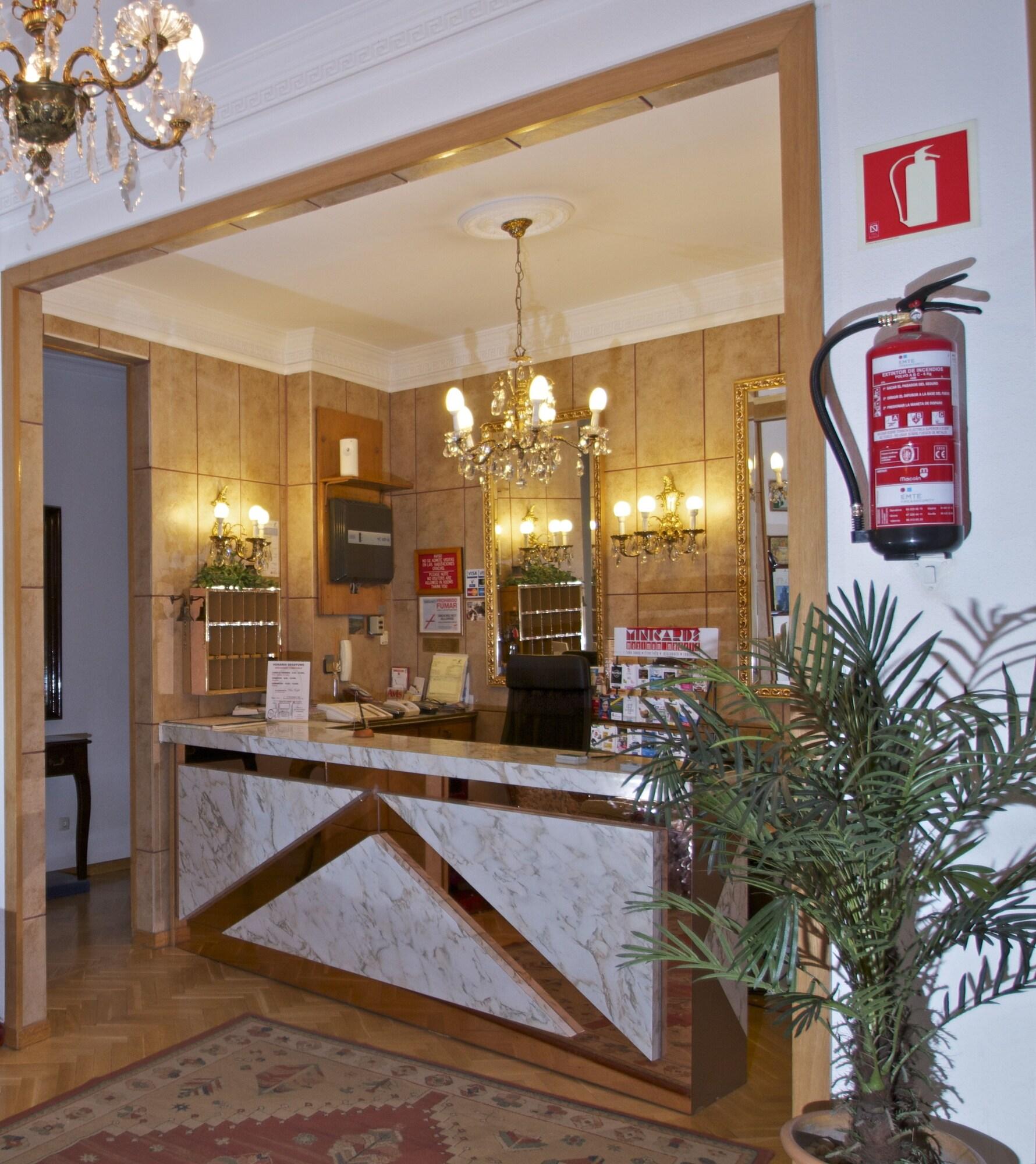 Vista Lobby Hostal Greco Madrid
