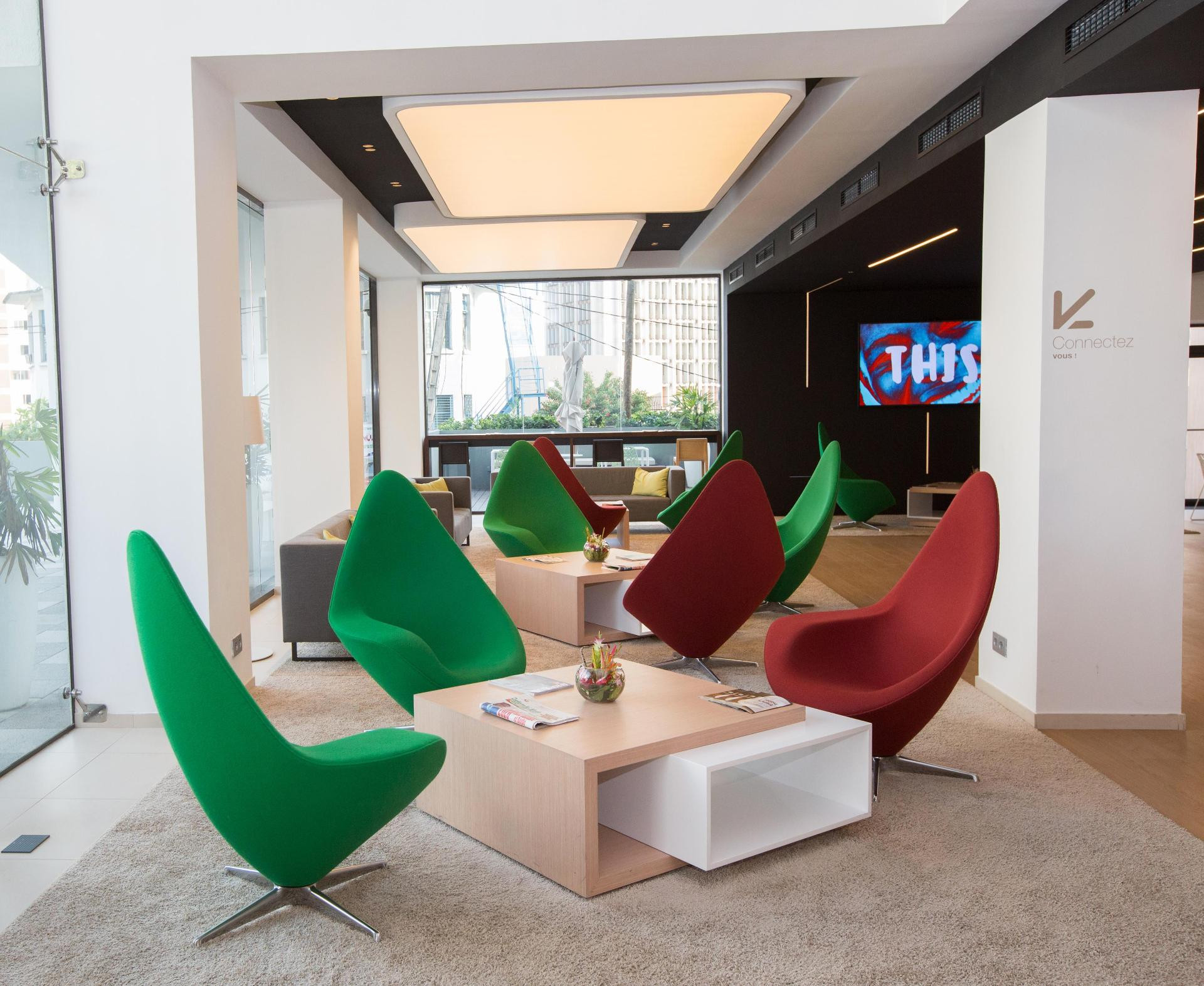Vista Lobby Seen Hotel Abidjan Plateau