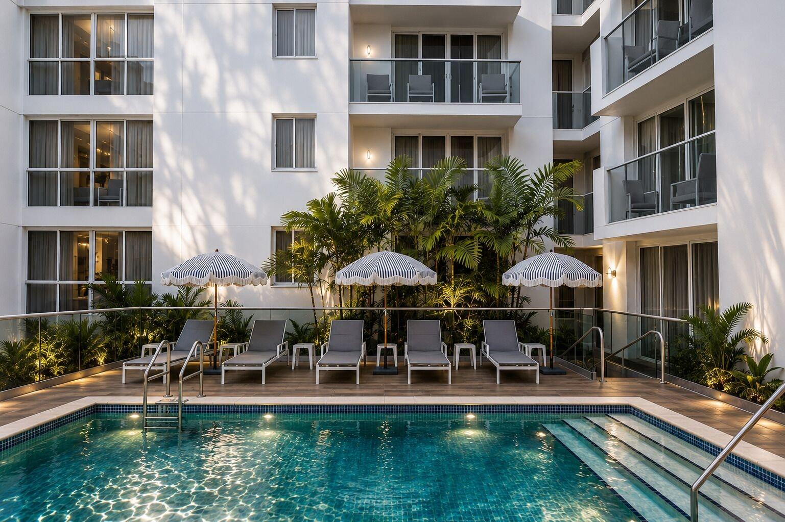 Vista Piscina Habitat Brickell