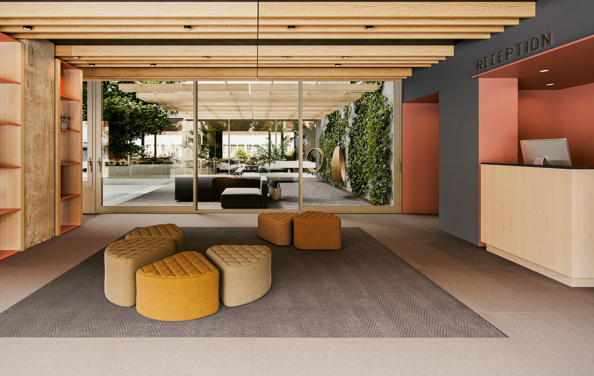 Vista Lobby Sercotel Barcelona El Prat