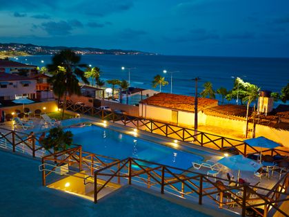 Vista da piscina da hospedagem El Aram Ponta Negra Praia Hotel - Foto 3