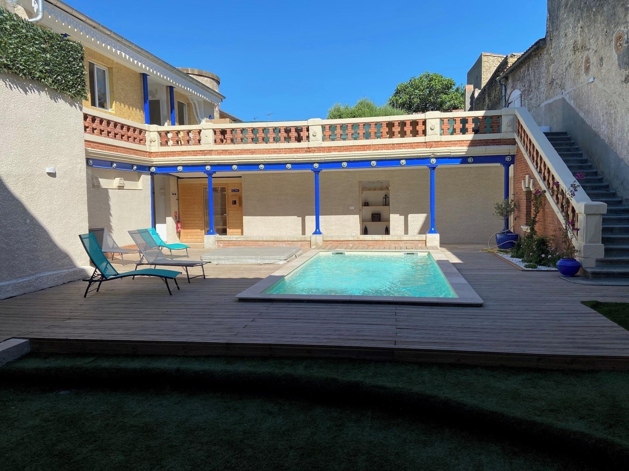 Vista Piscina O'Bonheur de Hamma