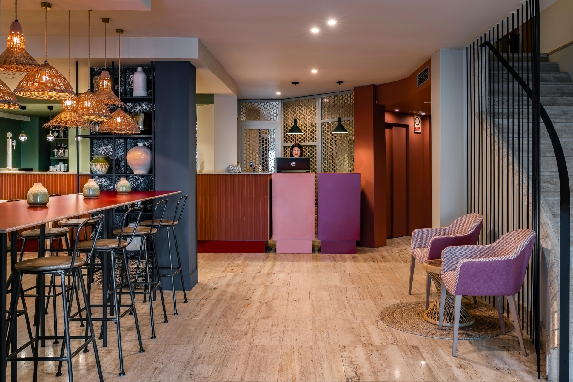 Vista Lobby Hotel Vincci Puertochico