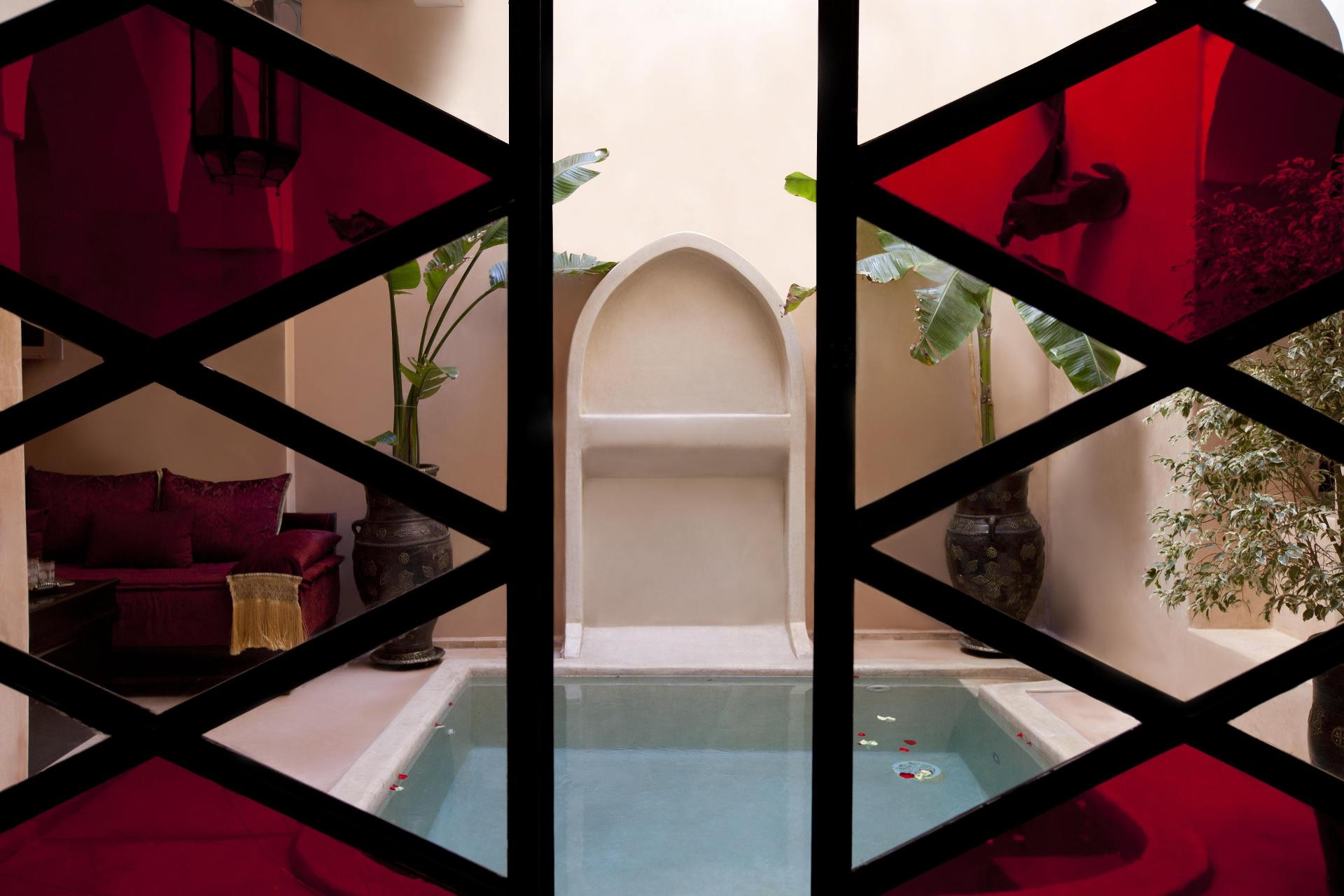 Vista Piscina Riad Le Rubis