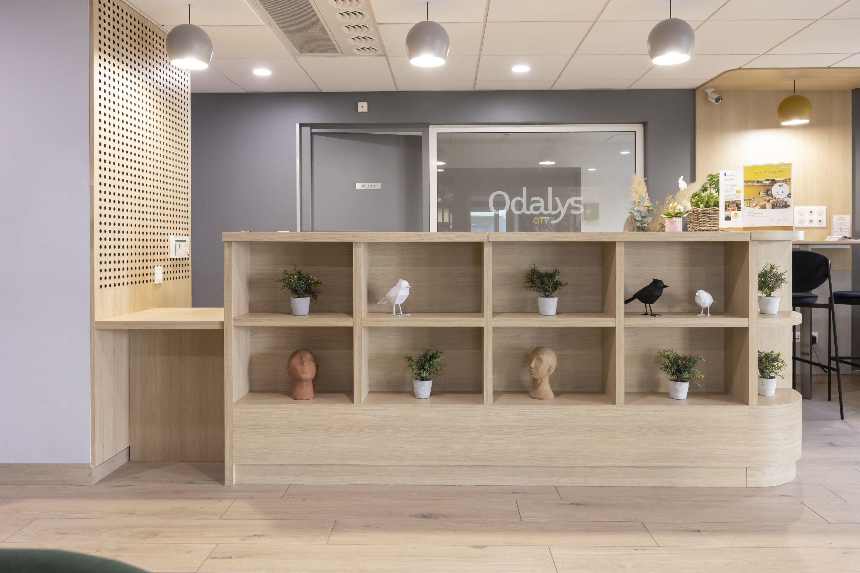 Vista Lobby Appart Hotel Odalys City Colmar La Rose d'Argent