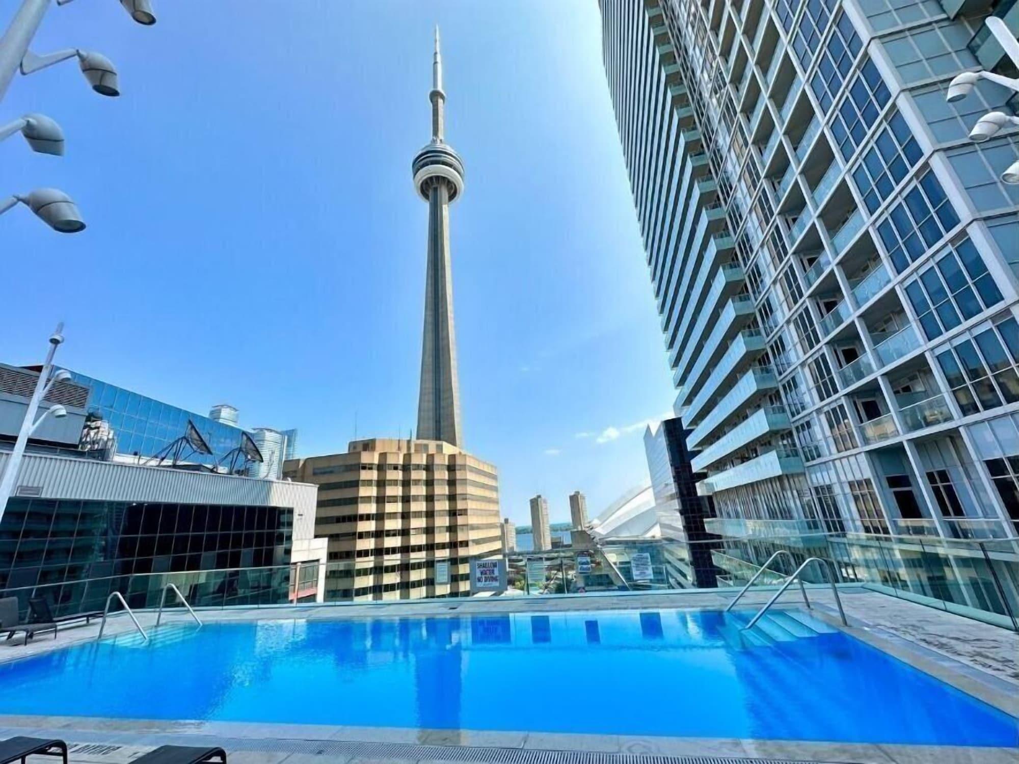 Vista Piscina Harbour Downtown cn Tower