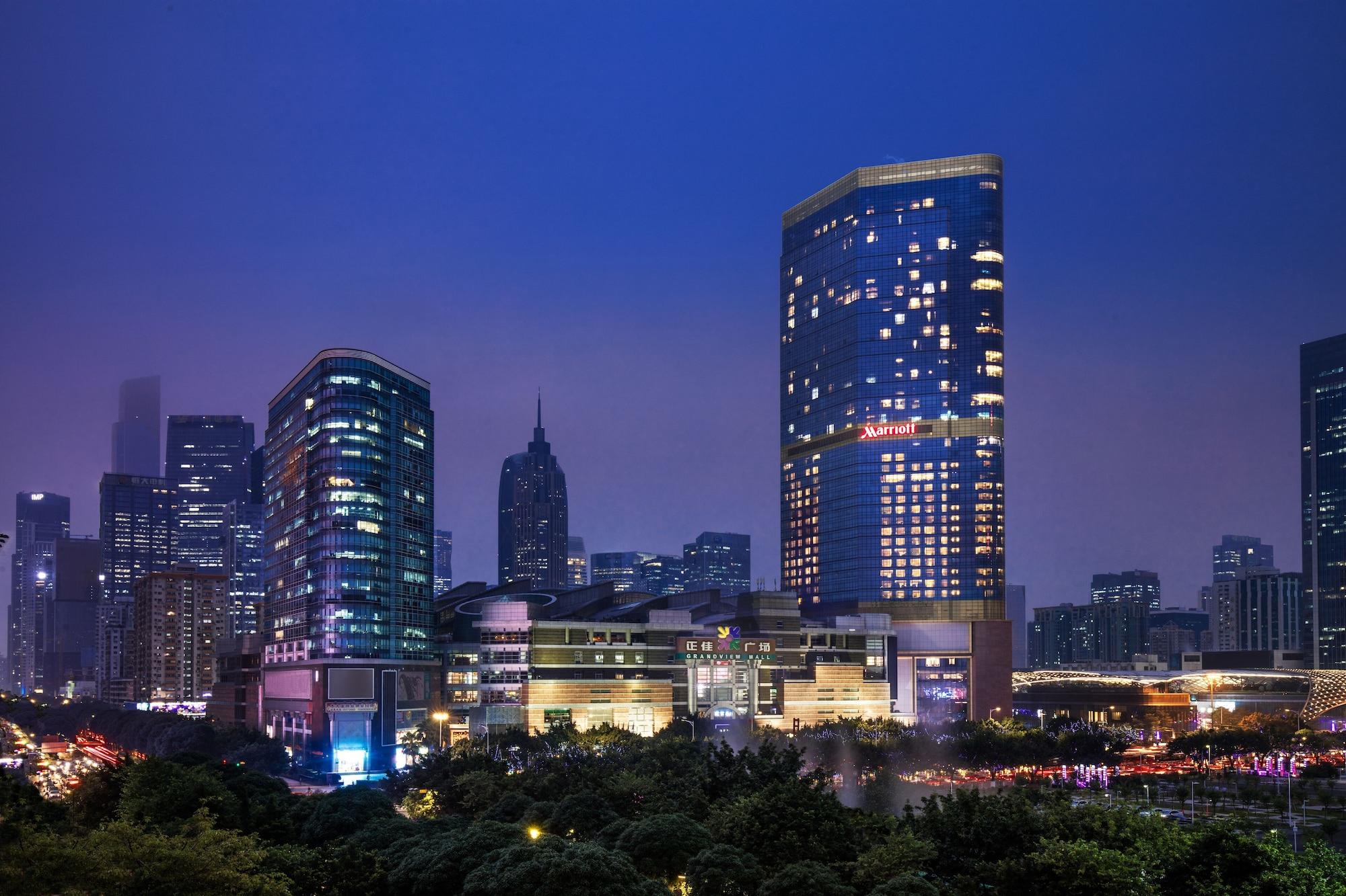 Vista Exterior Guangzhou Marriott Hotel Tianhe