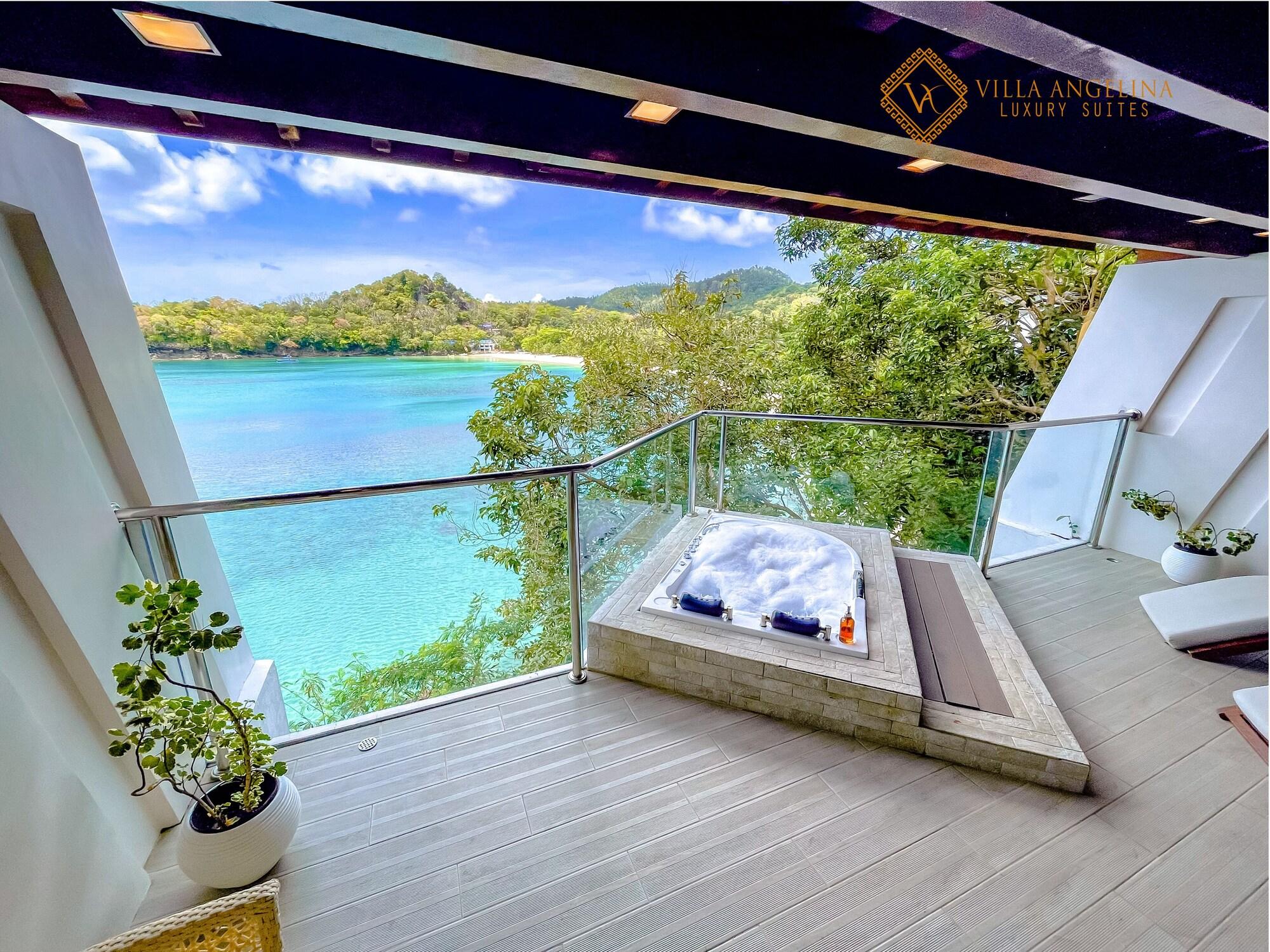 Vista Piscina Villa Angelina Luxury Suites