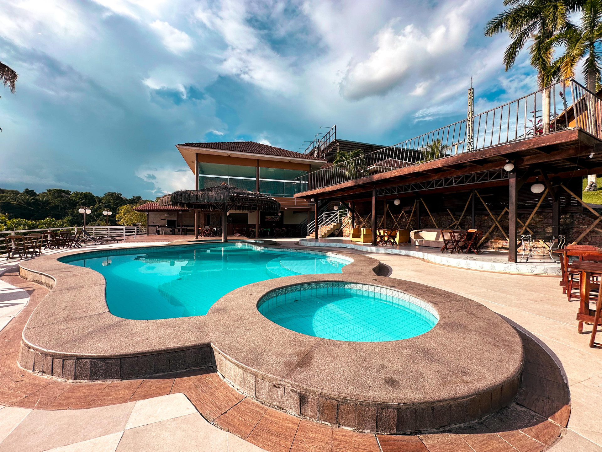 Vista Piscina Hotel Pousada Margem da Amazônia