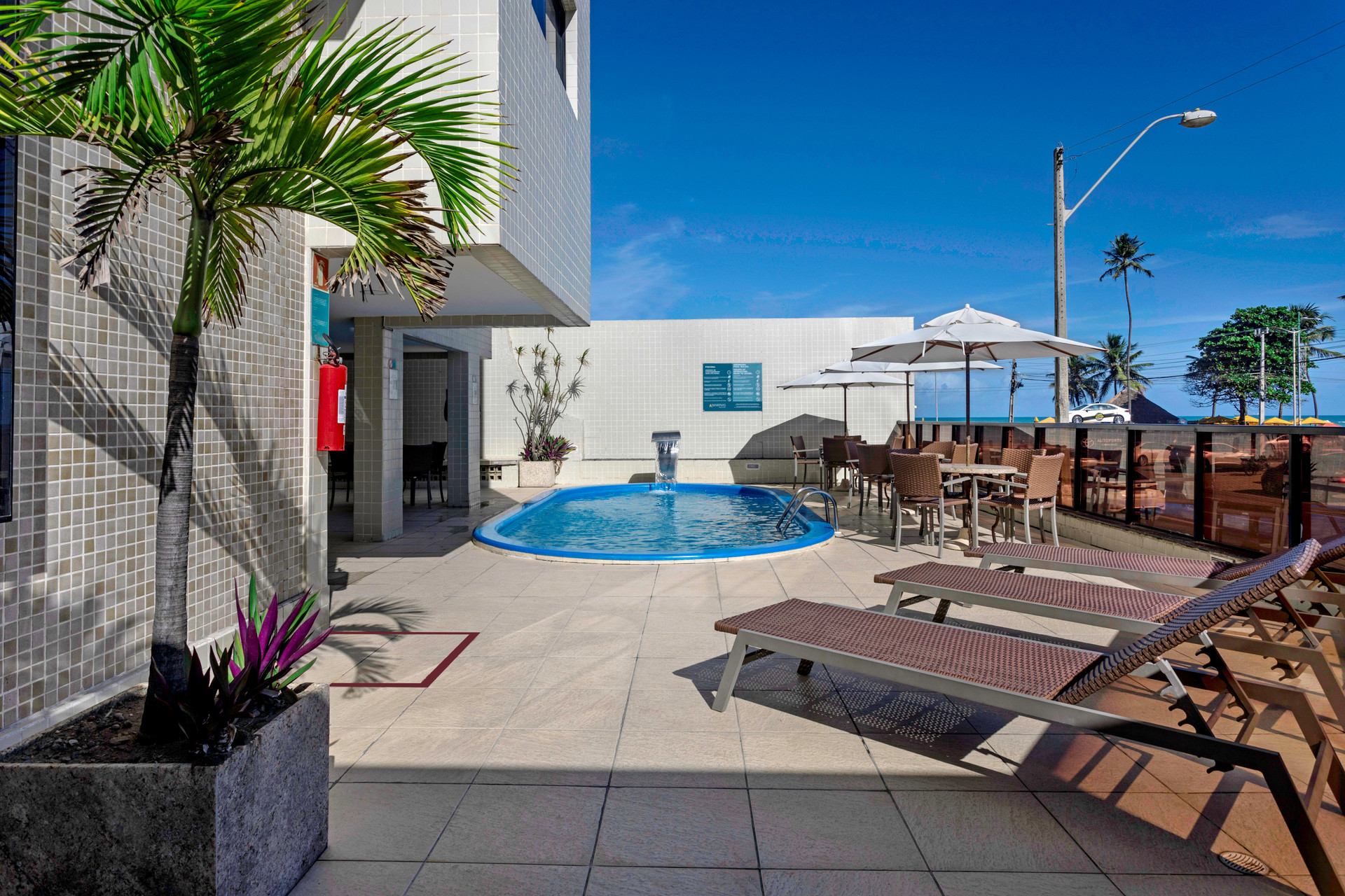 Vista Piscina Marinas Maceió Hotel