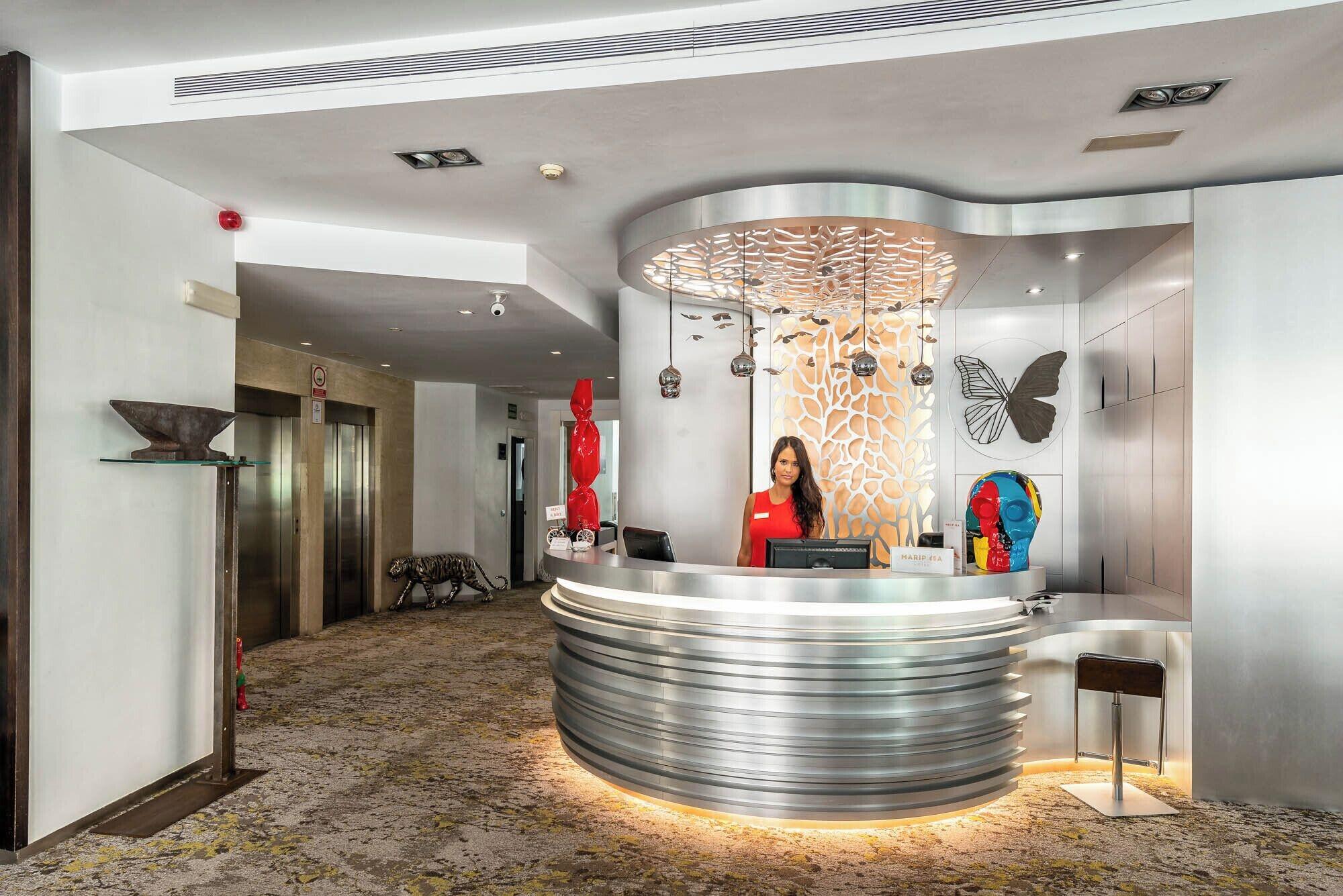 Vista Lobby Mariposa Hotel Malaga