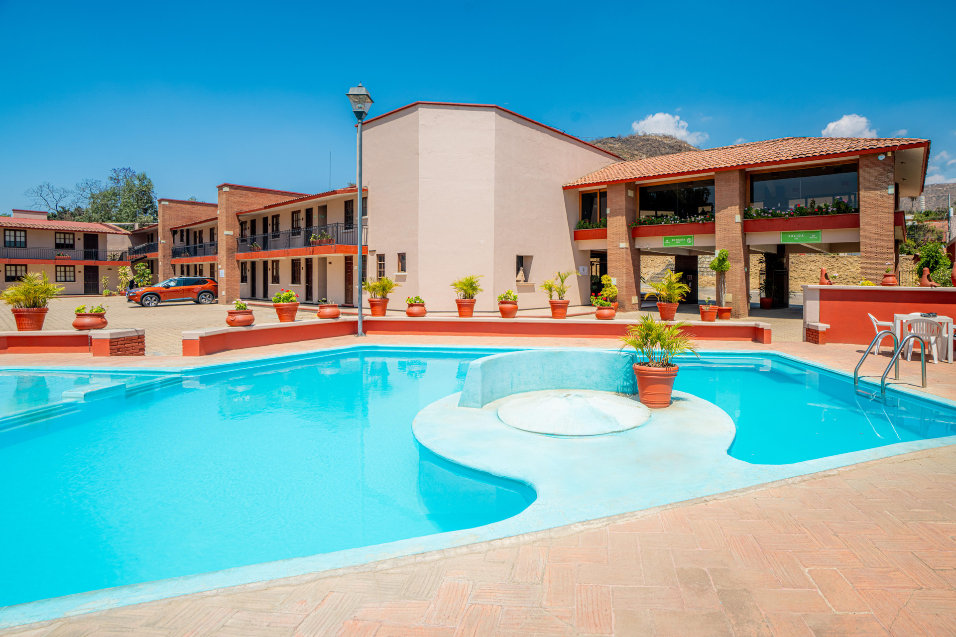 Vista Piscina Alojamiento Villas del Sol