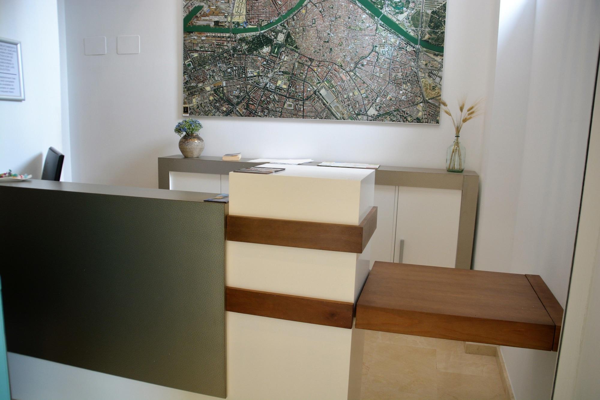 Vista Lobby Hostal Sevilla Santa Justa