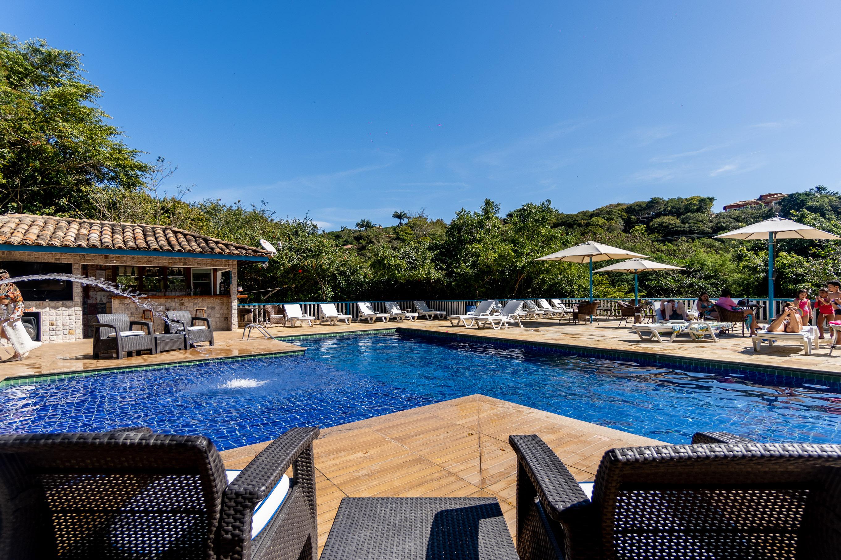 Pool view Hotel Miratlantico Búzios