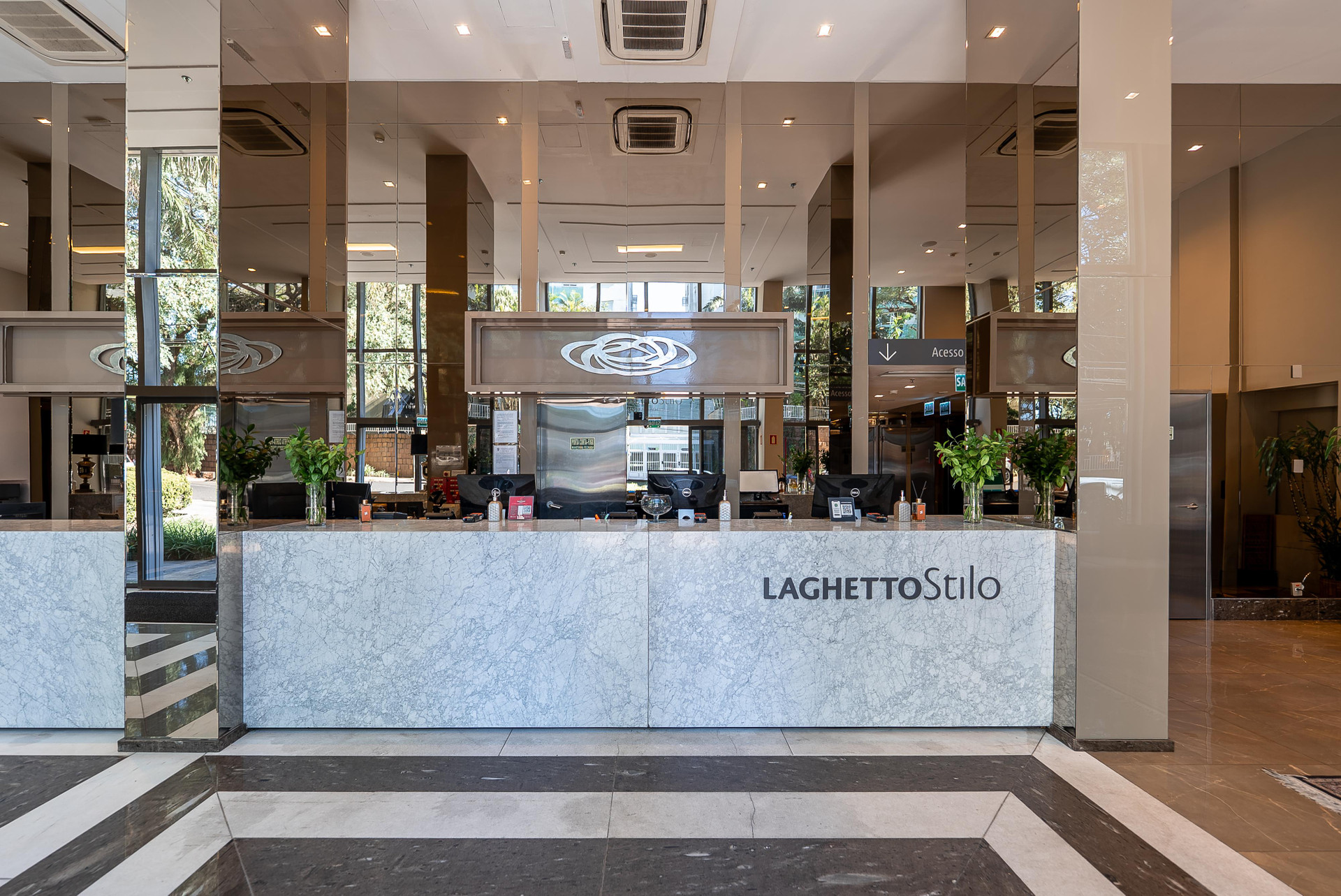 Vista Lobby Hotel Laghetto Stilo Higienópolis
