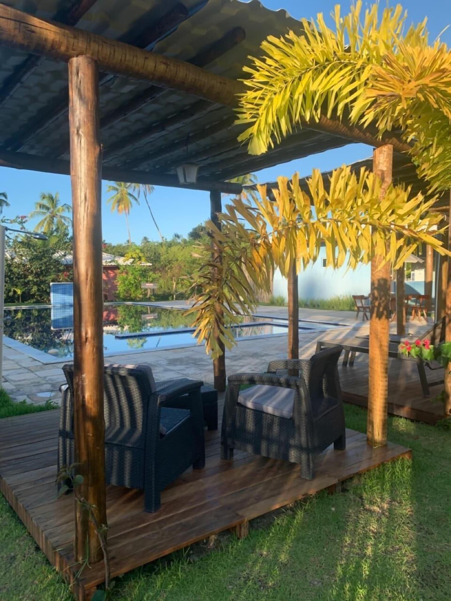 Vista Piscina Pousada Vila do Coco