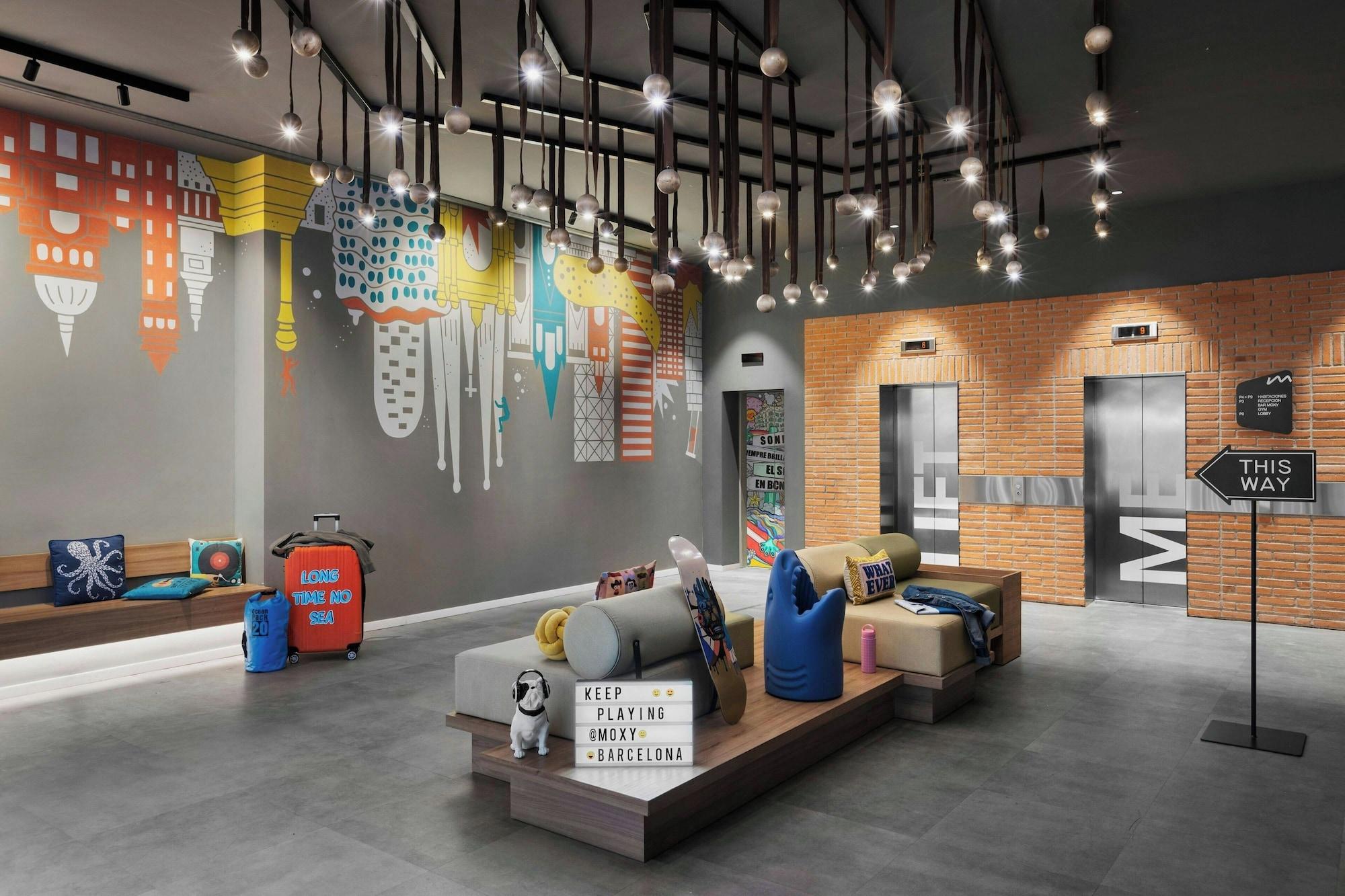 Vista Lobby Moxy Barcelona