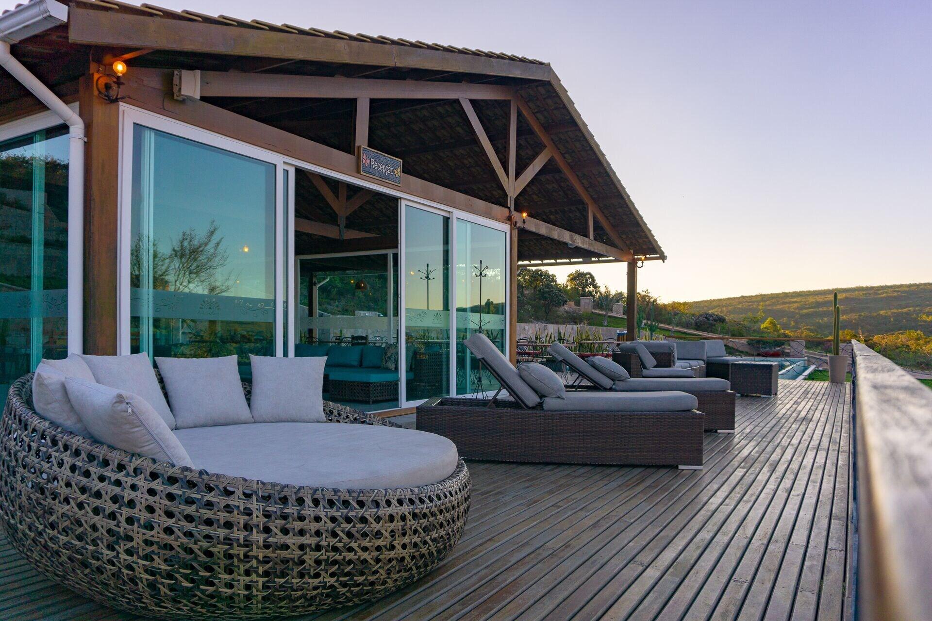 Vista Lobby Pousada Amanhecer