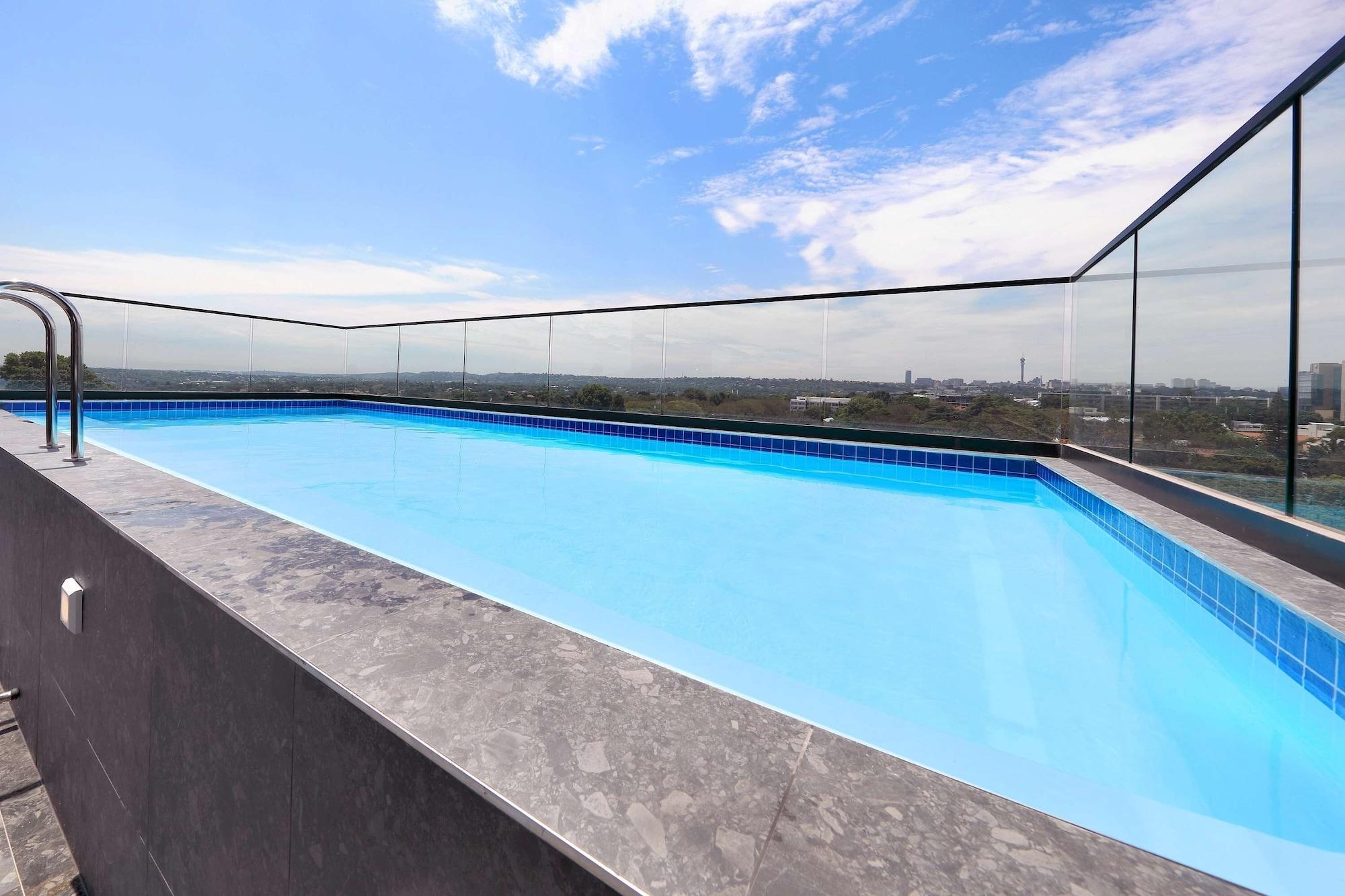 Pool view Hyatt House Johannesburg Rosebank
