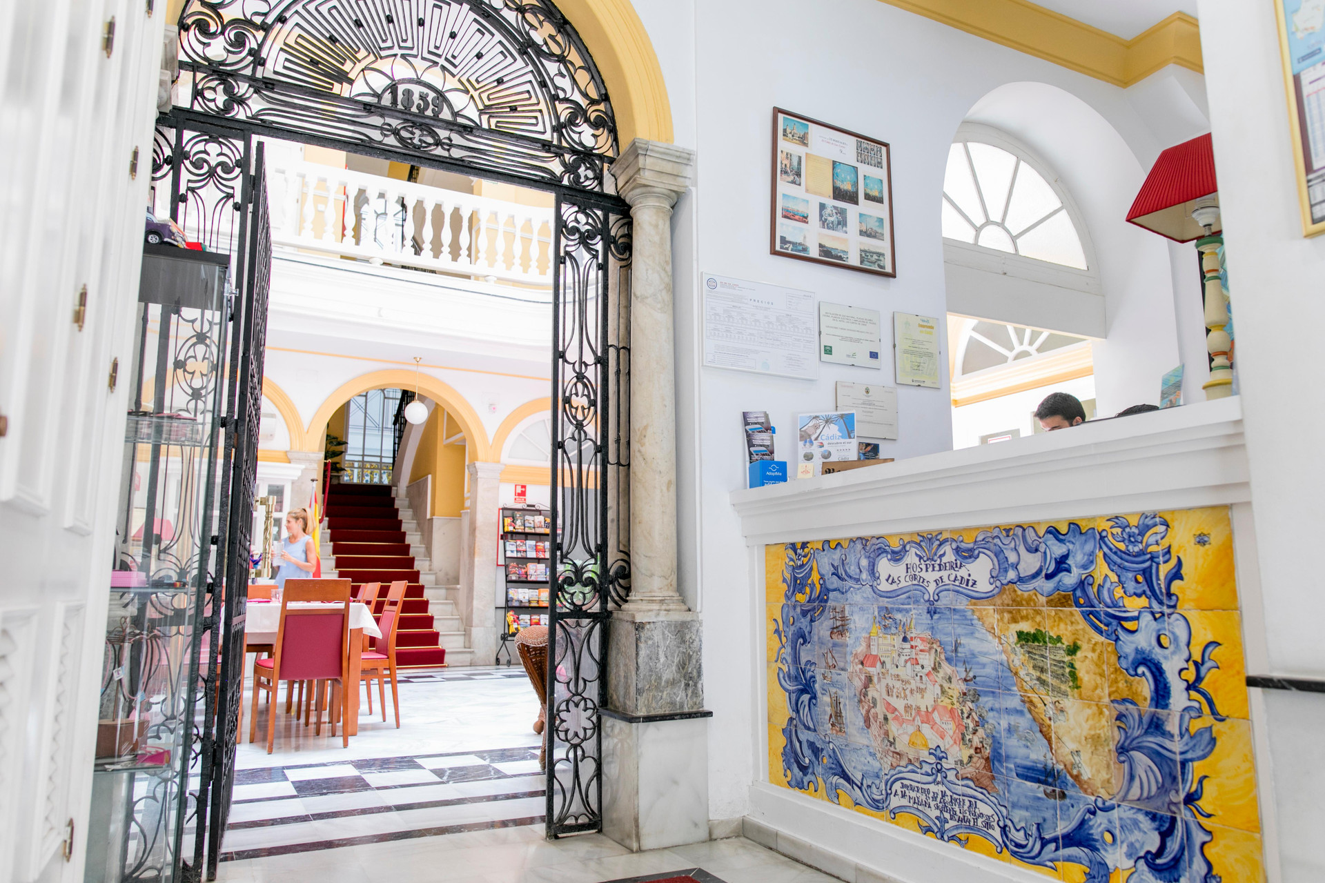 Vista Lobby Hotel Boutique Las Cortes de Cádiz