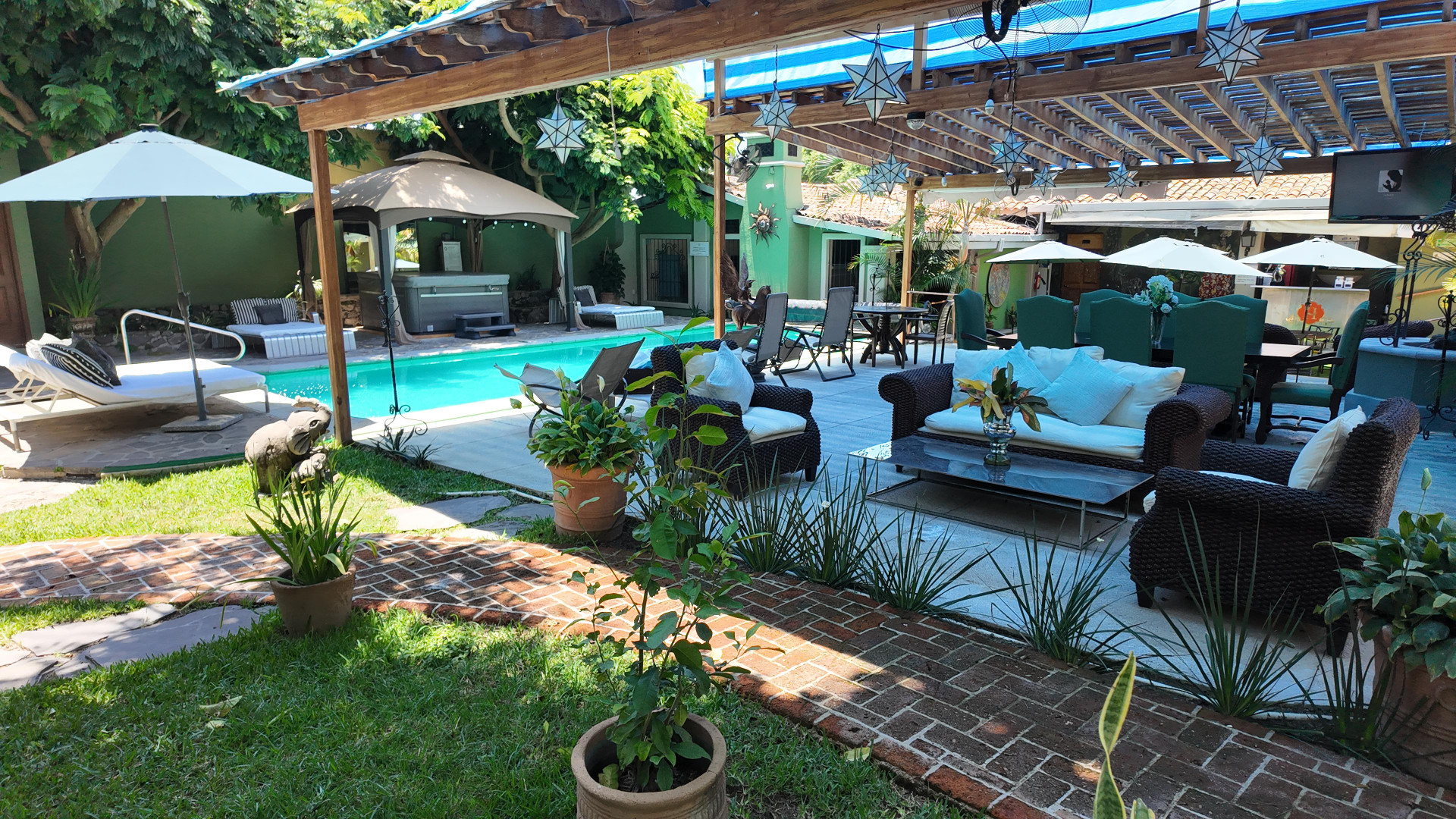 Vista Piscina Hacienda del Lago Hotel Boutique