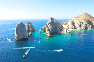 Actividad - El Arco, Playa del Amor en lancha Fondo de Cristal