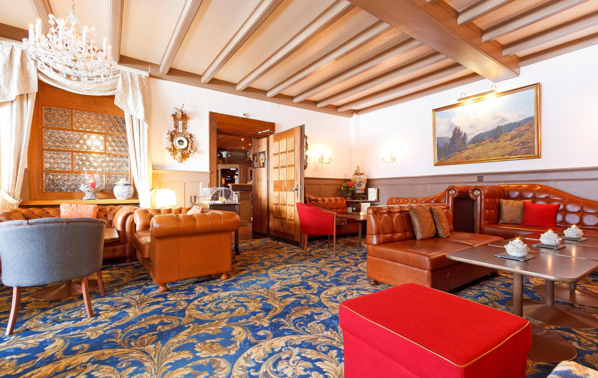 Vista Lobby Eiger Mürren Swiss Quality Hotel