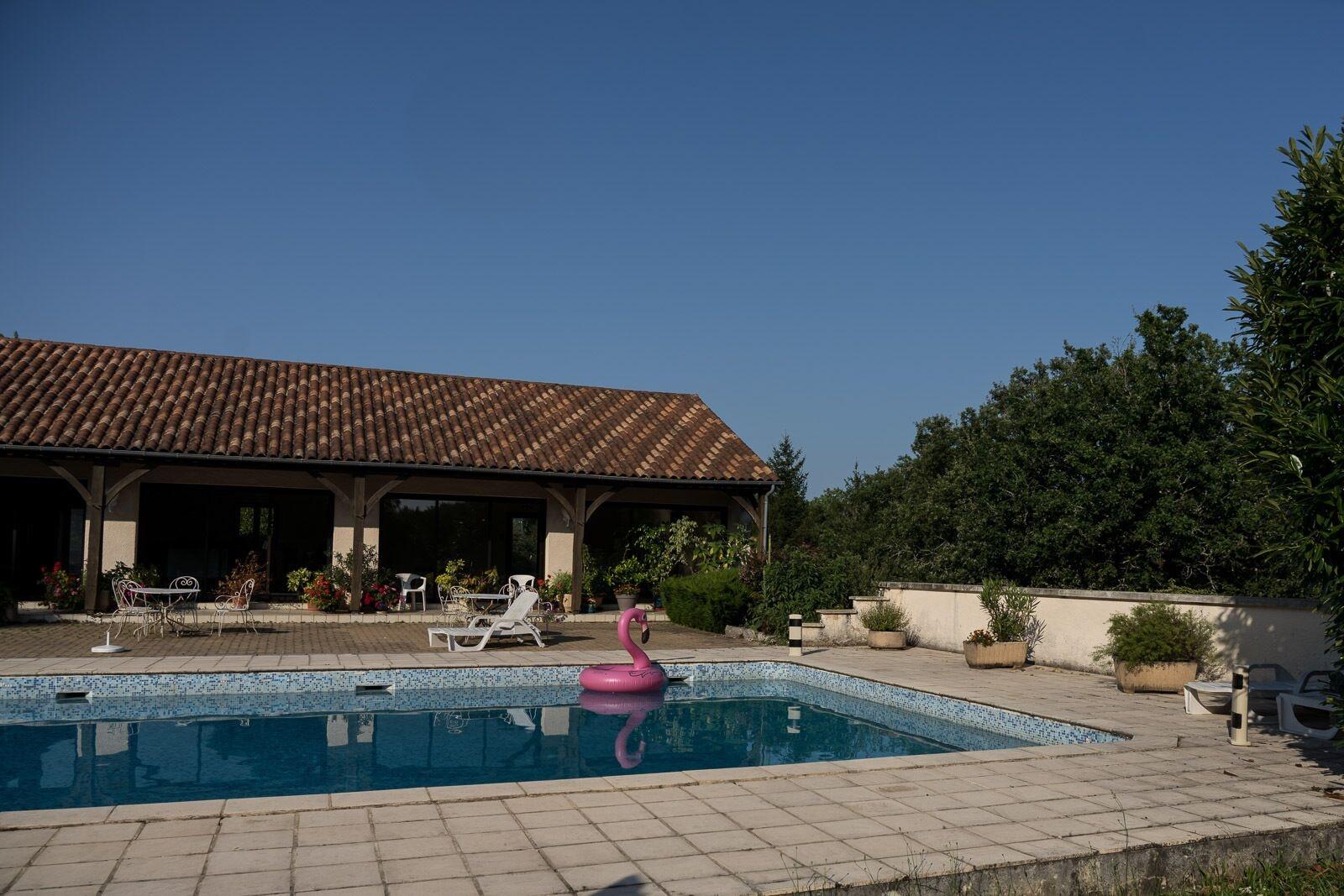 Vista Piscina Domaine des Garennes
