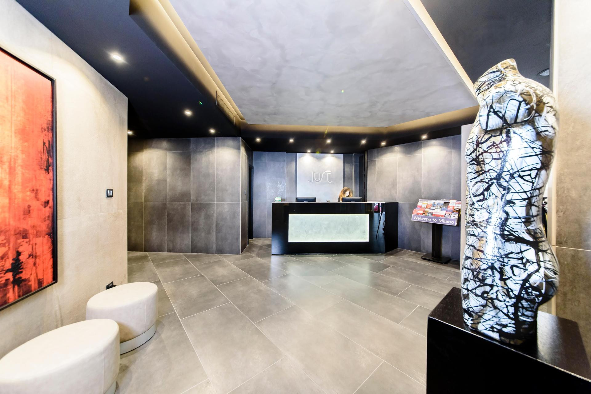 Vista Lobby Just Hotel Milano