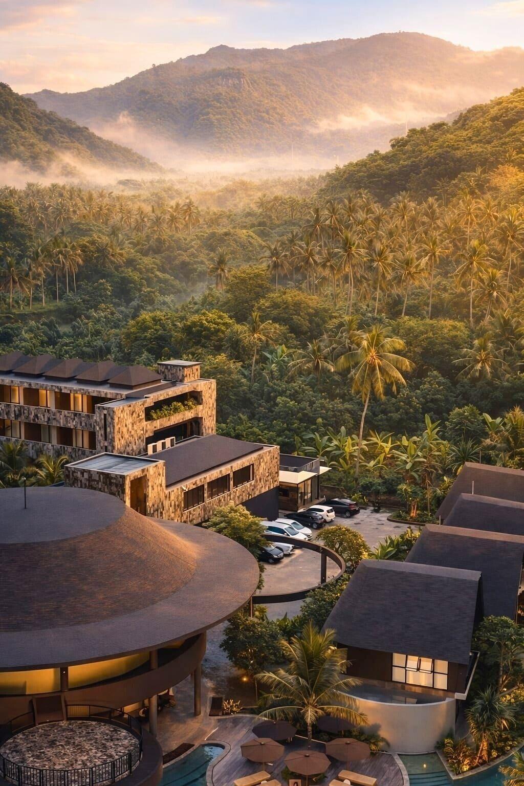Vista Exterior Quenzo Beach Resort