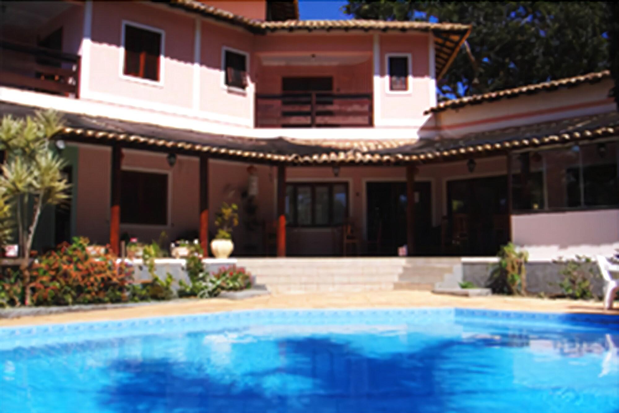 Vista Piscina Pousada Casa Rosa