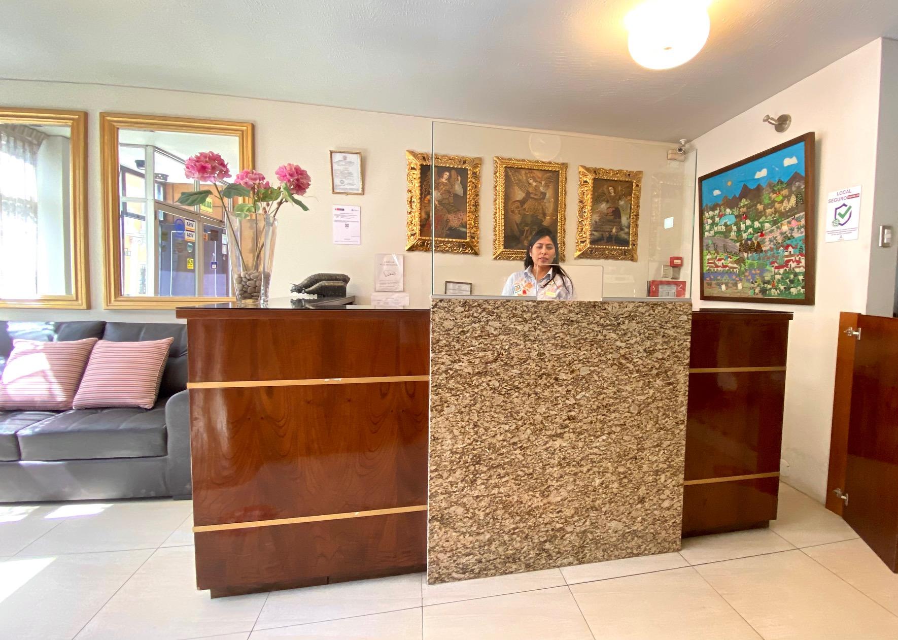 Vista Lobby Hostal Arequipa Inn