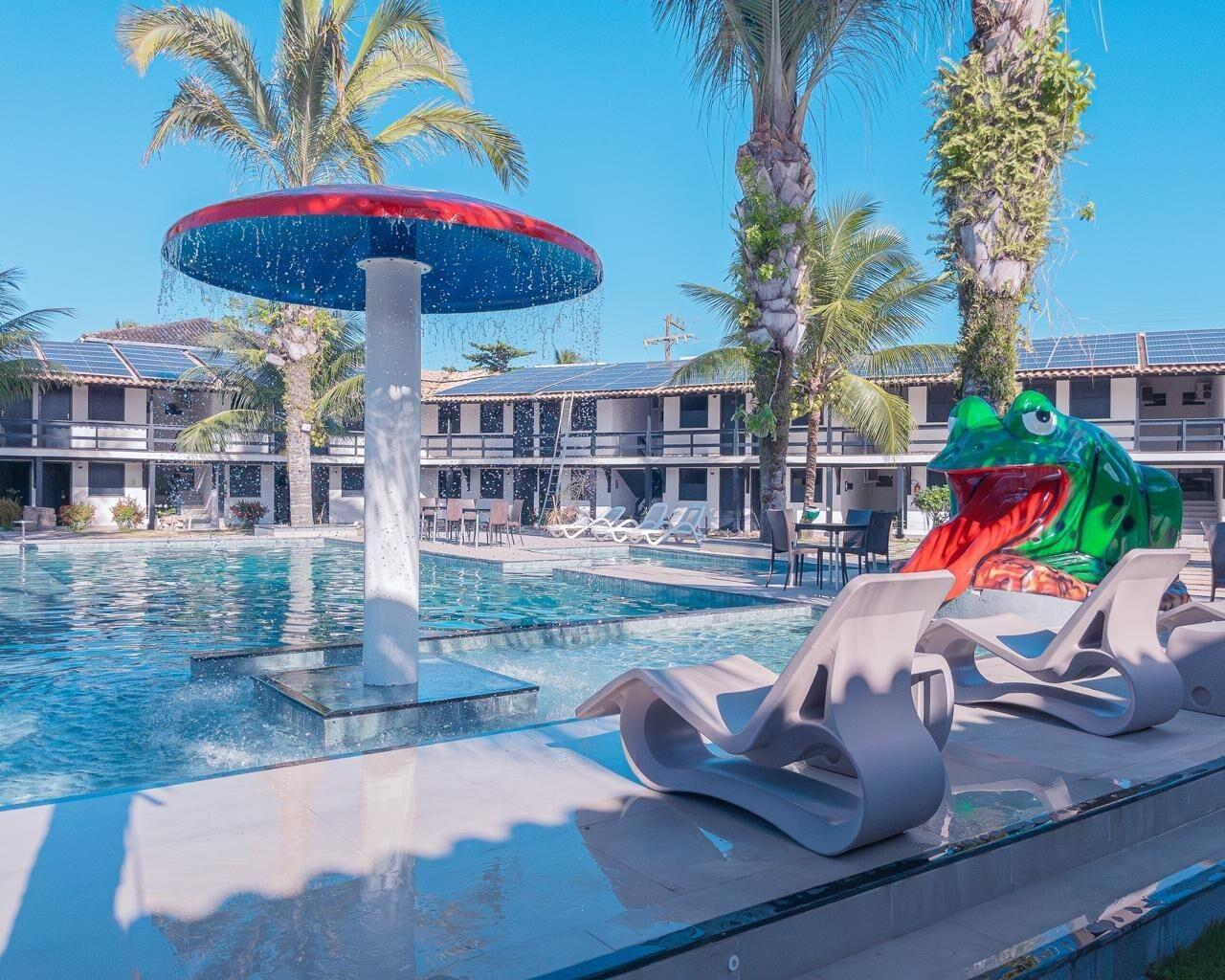 Vista Piscina Beira Mar Praia Hotel