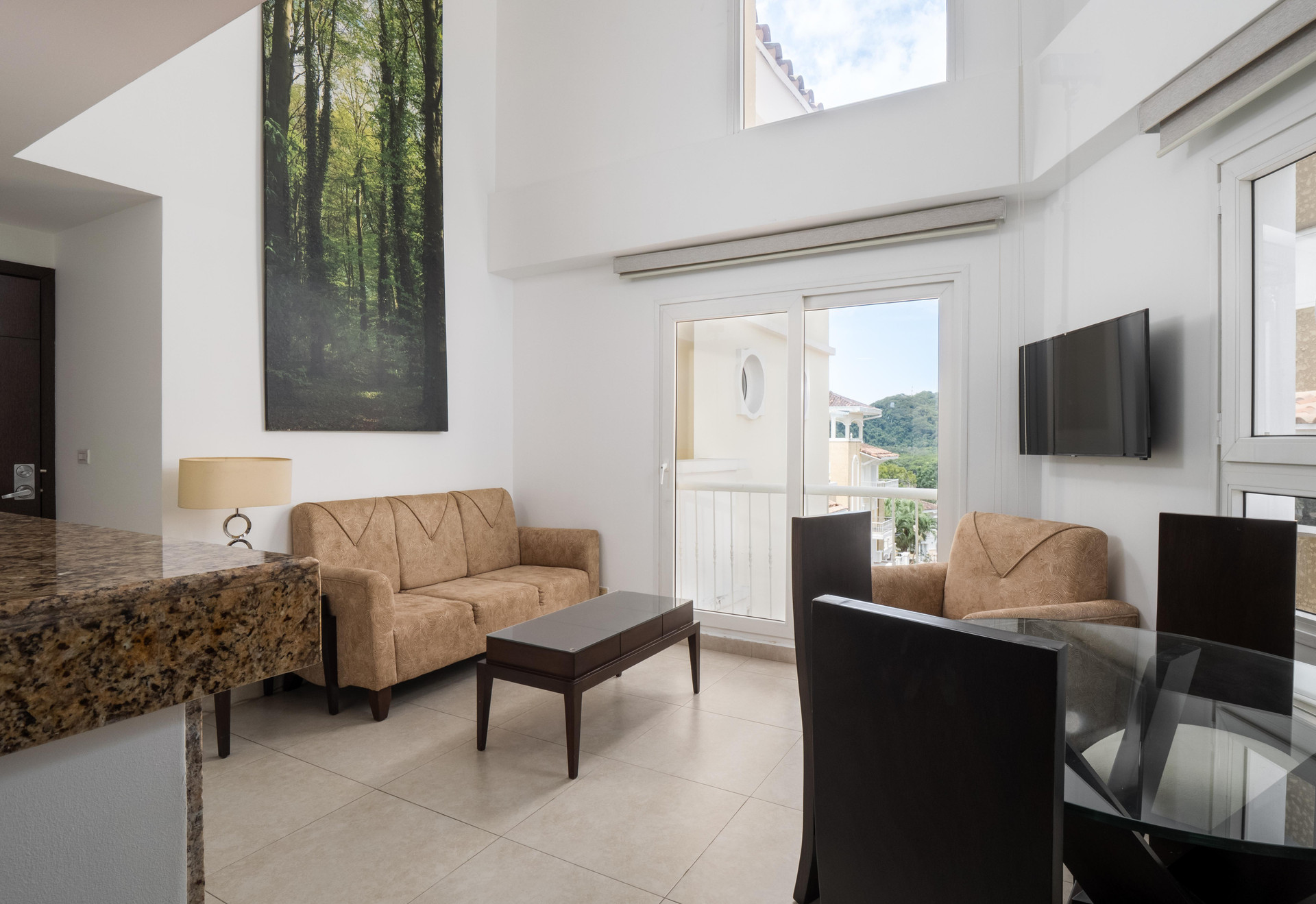 Zona de estar Mahogany Suites